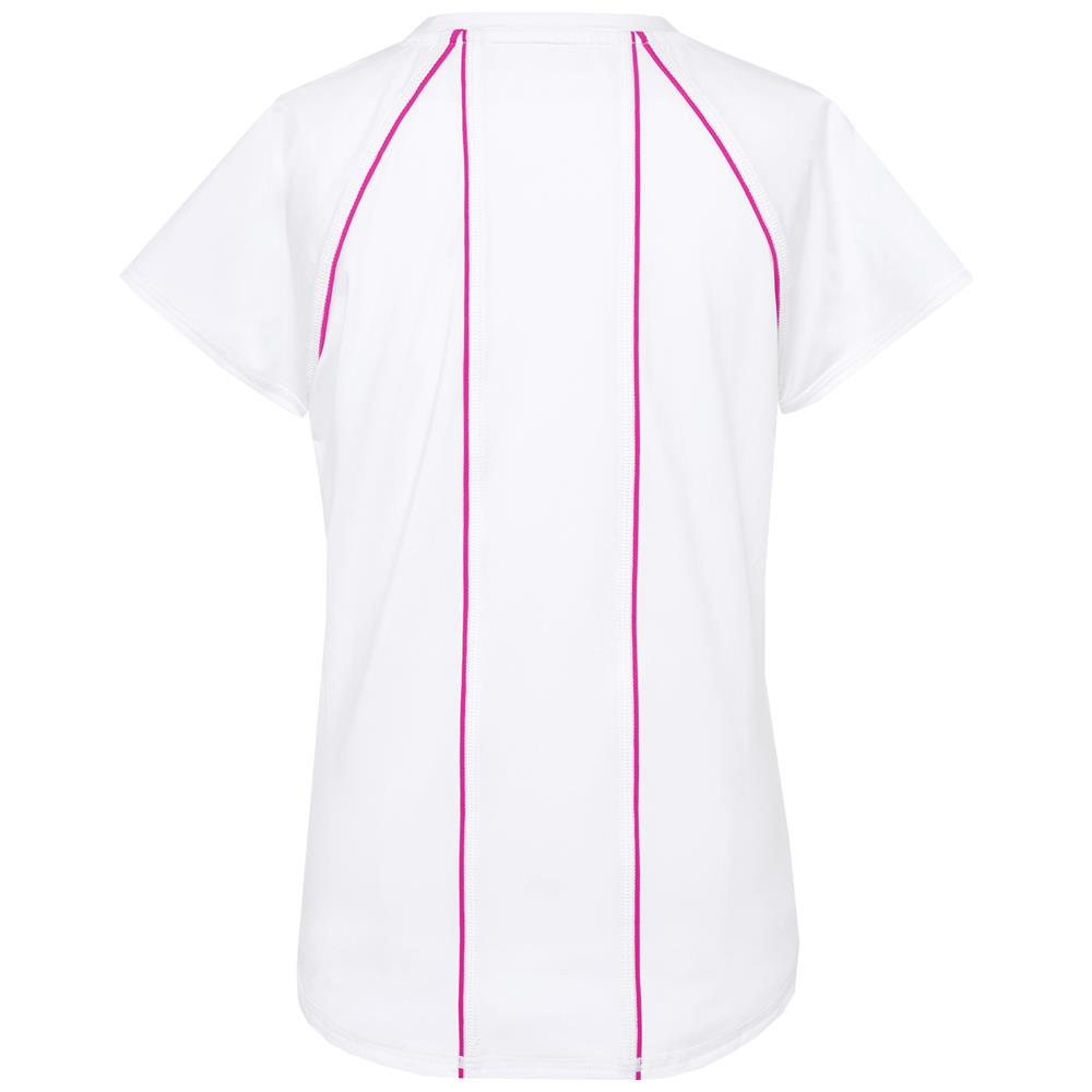 Fila Girls Core Short Sleeve - White/Pink Glow