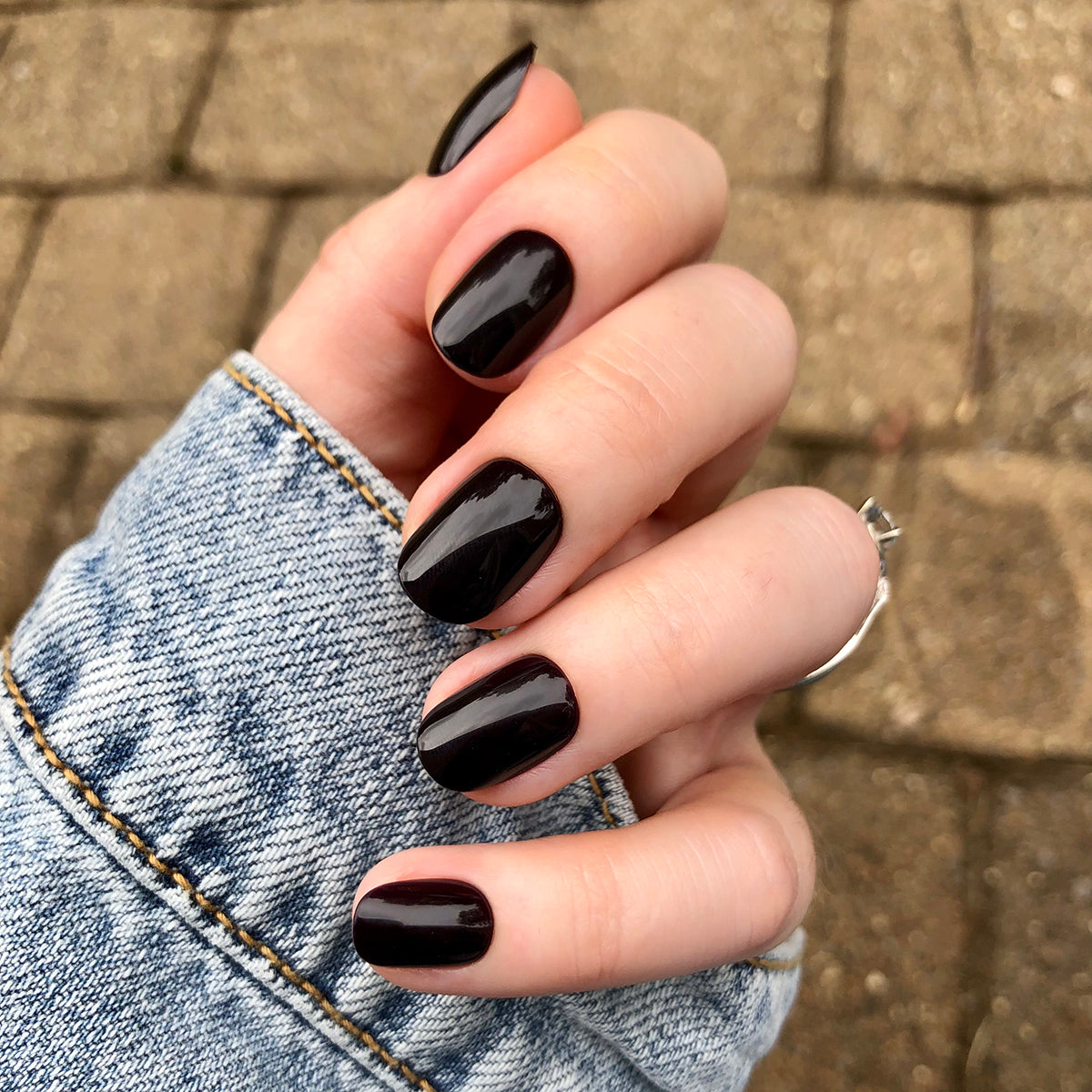 Covet | Extra Short | Round - Tab Press-On、mySite、solidvoid