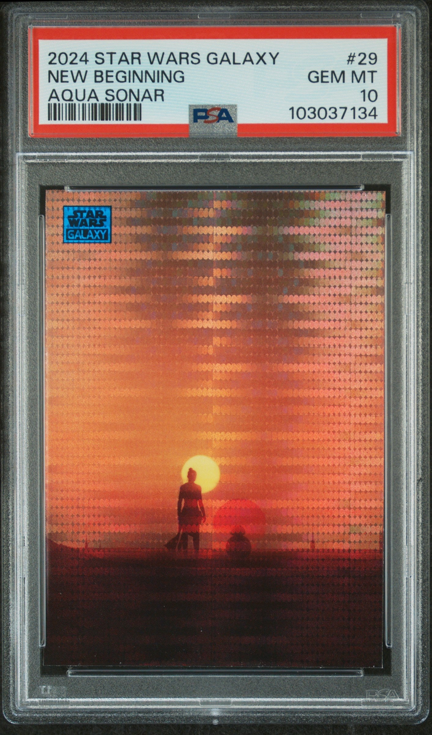 New Beginning #29 Aqua Sonar 022/199 PSA 10 Topps Chrome Star Wars Galaxy 2024、mySite、waistdrama