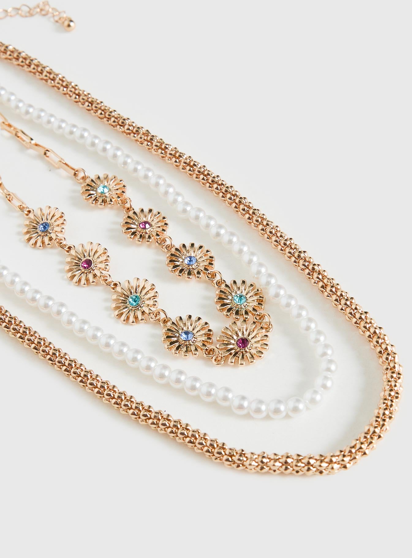 Keep Dreaming Layered Necklace Gold、mySite、solidvoid