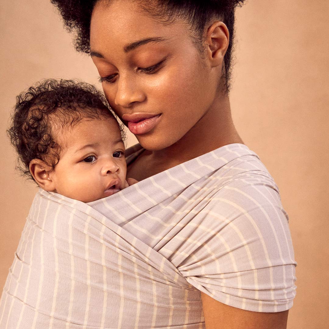  Ergobaby Aura Baby Wrap - Grey Stripes、mySite、merchandisen