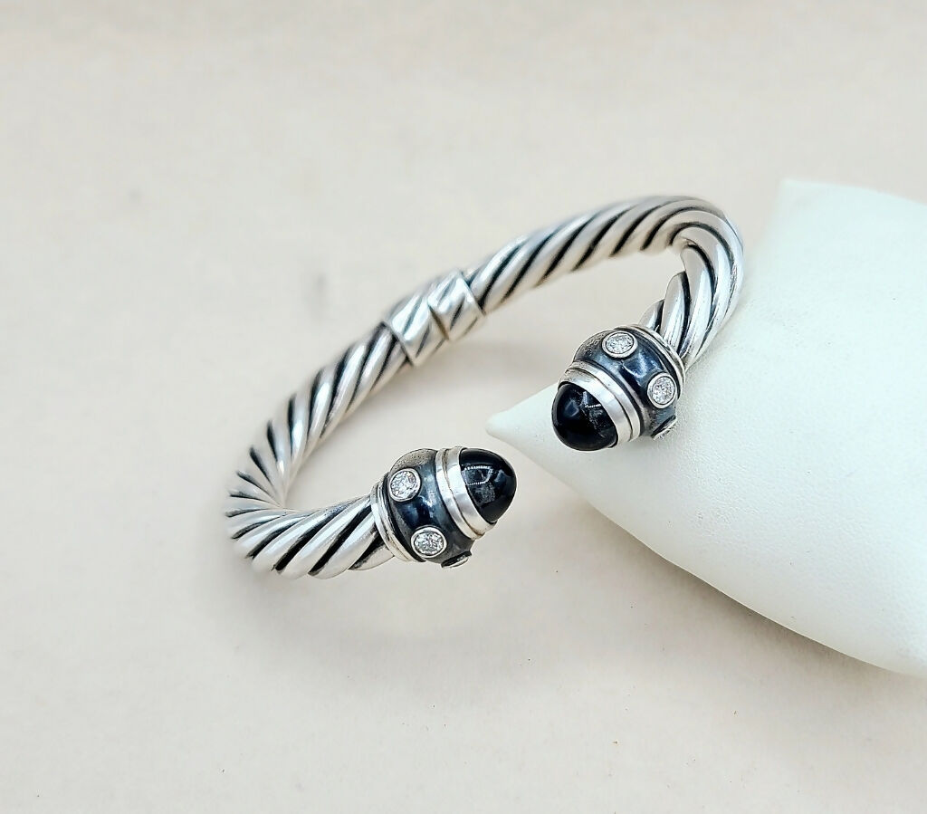 David Yurman Renaissance Bracelet Black Onyx & Diamonds、mySite、hinf8tx79