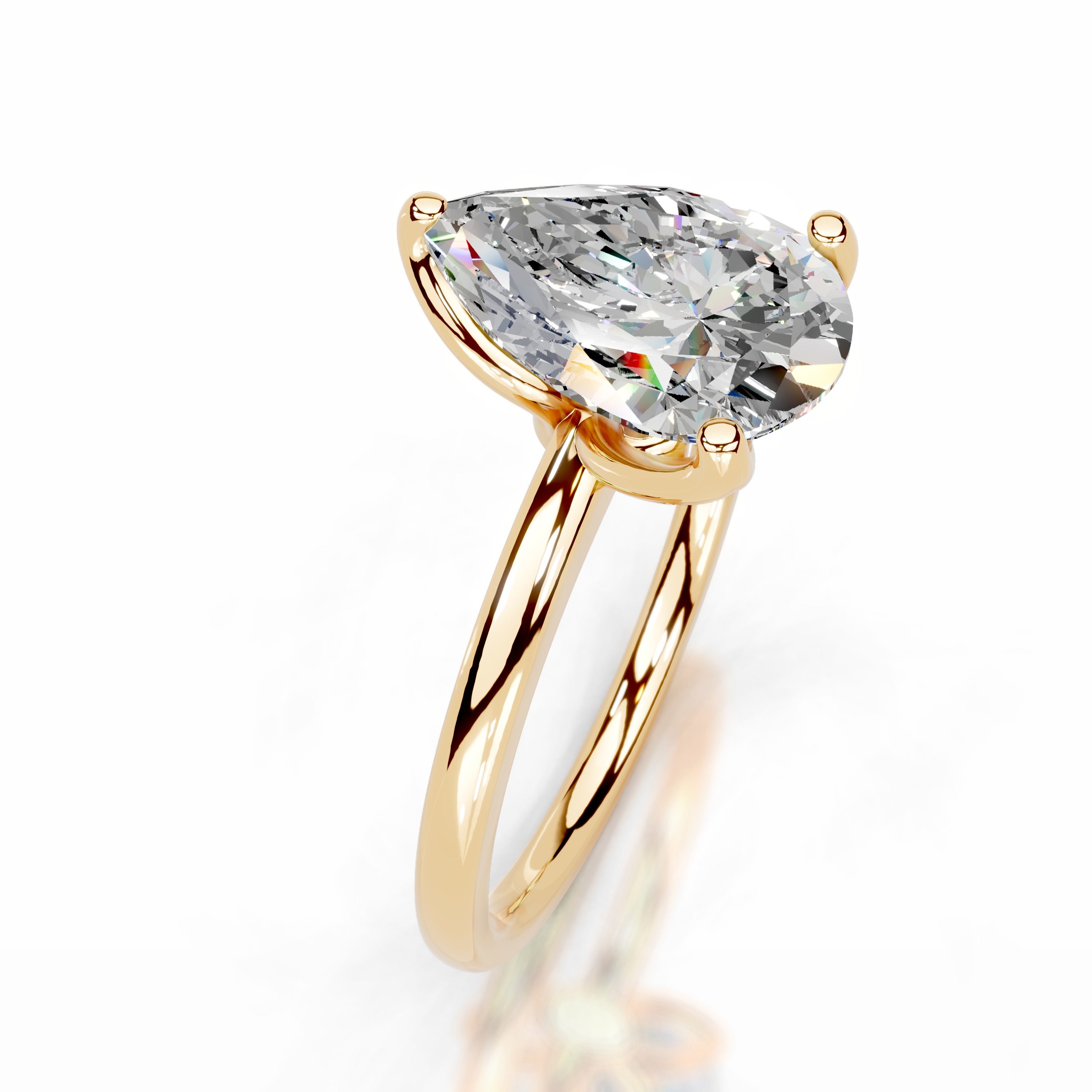 Phoenix Moissanite Ring - 18K Yellow Gold、mySite、hinf8tx79