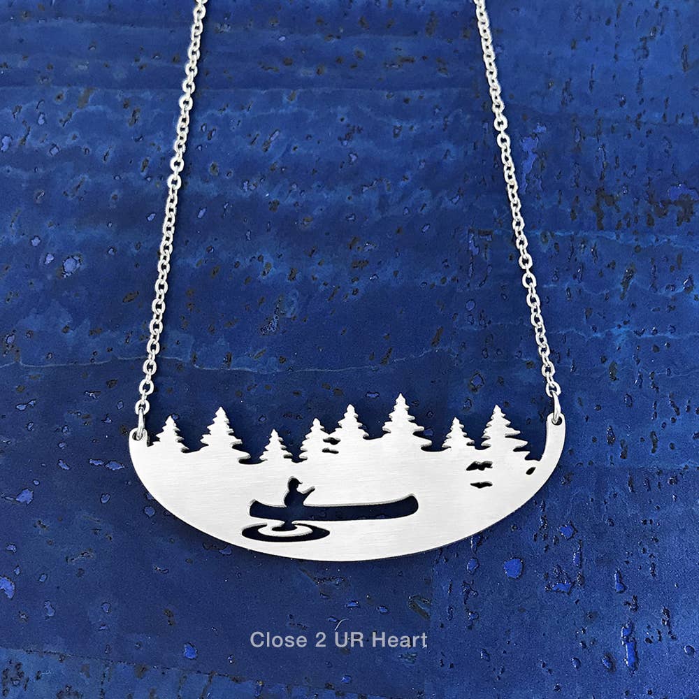 Canoe Stainless Steel Necklace、mySite、g9winljtr