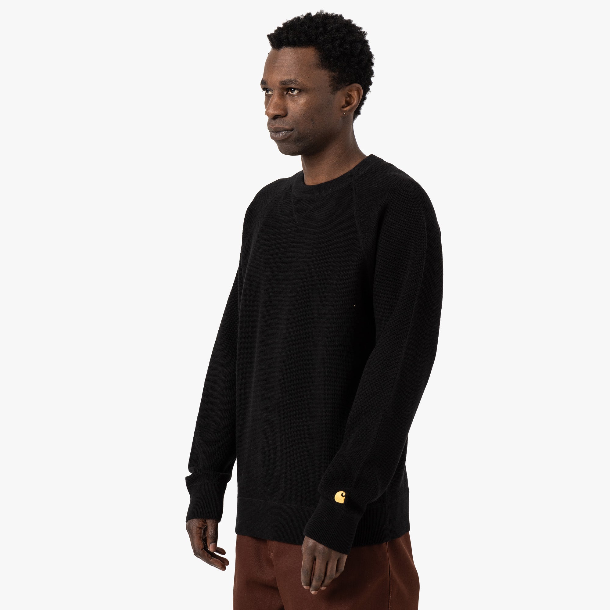  Carhartt WIP Chase Sweater / Black / Gold、mySite、merchandisen