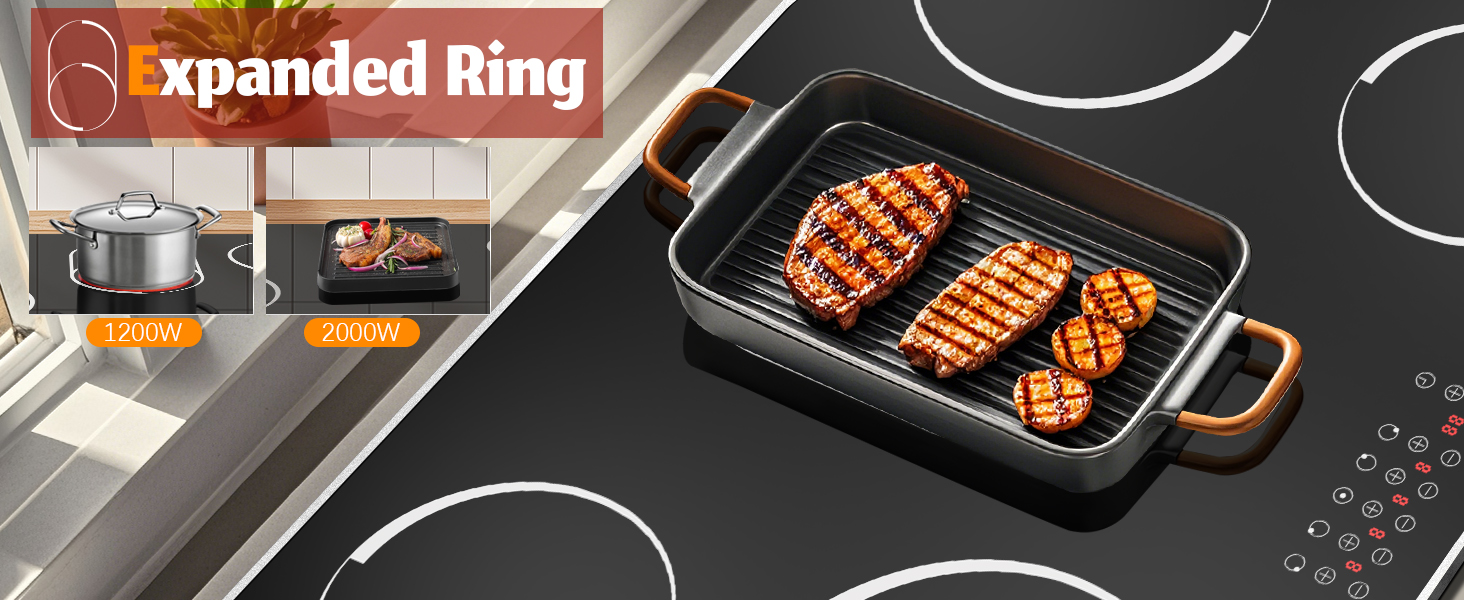 30 inch electric cooktop