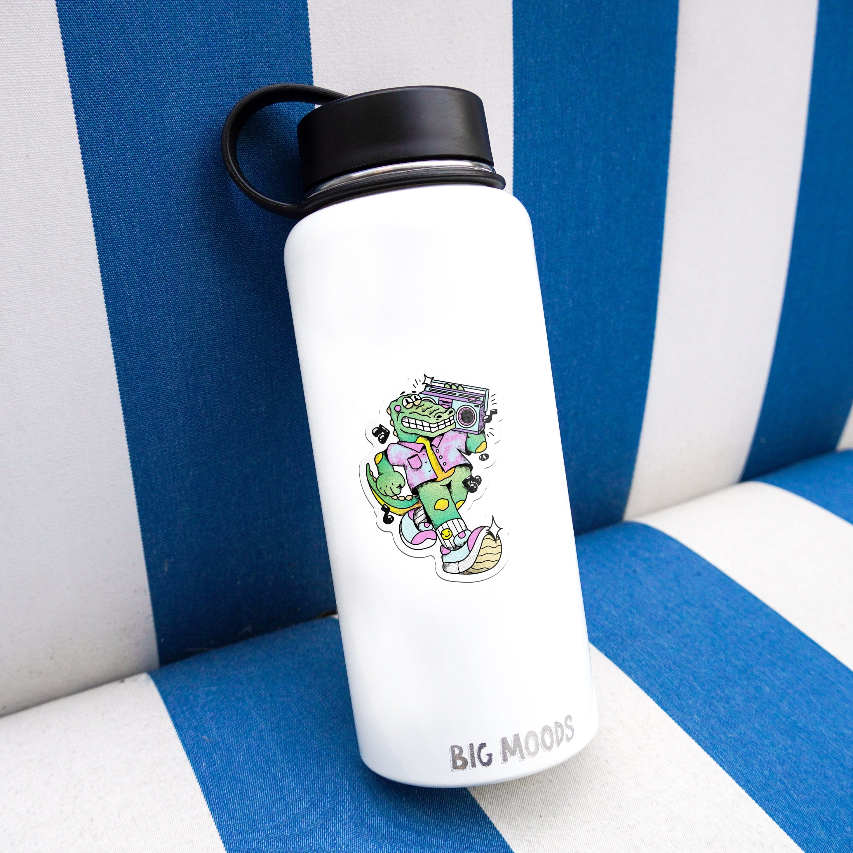  Groovy Gator Jammin' With His Stereo Sticker、mySite、elrpsem3k