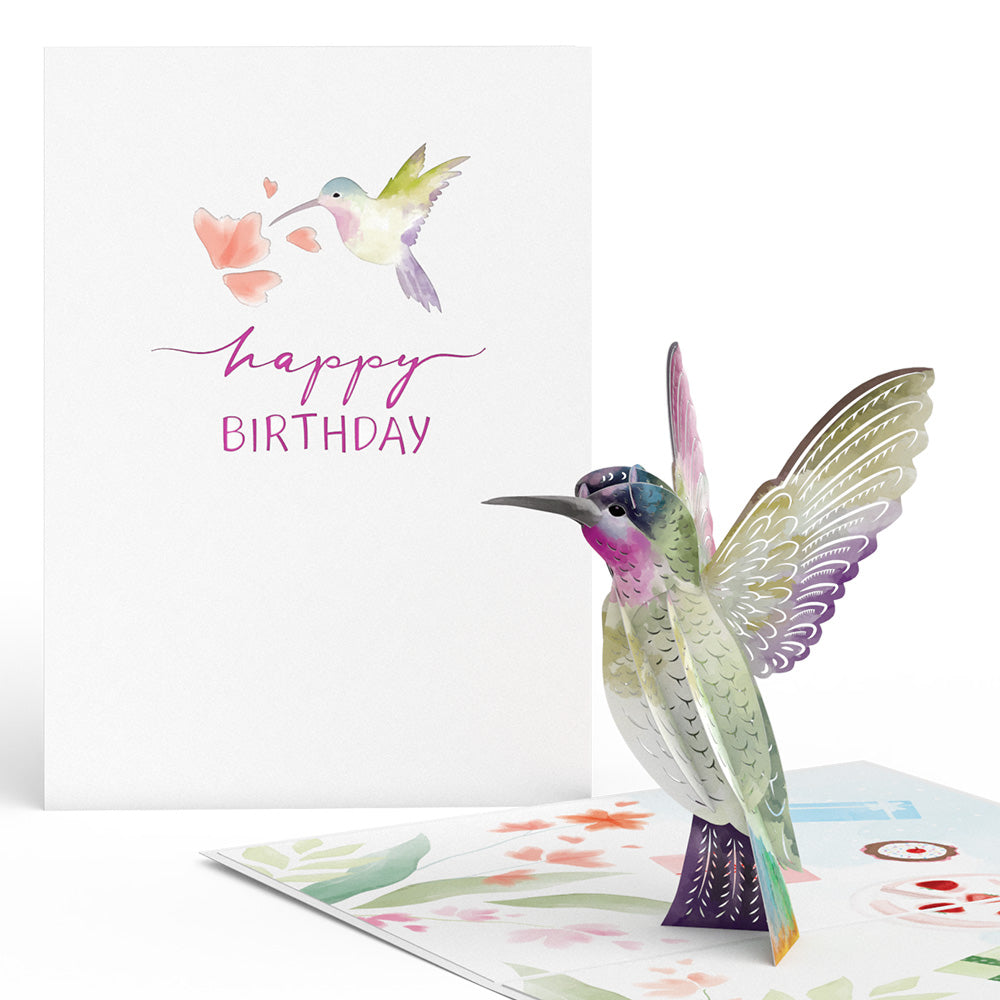Birthday Hummingbird Pop-Up Card、mySite、solidvoid