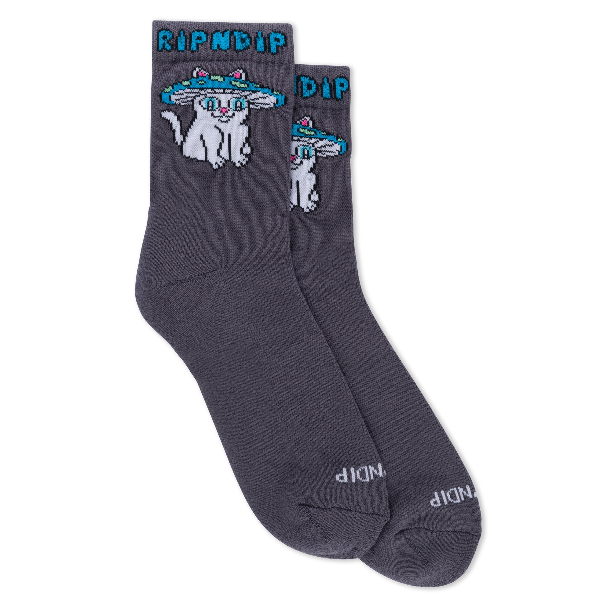  Shroom Cat Socks (Grey)、mySite、merchandisen
