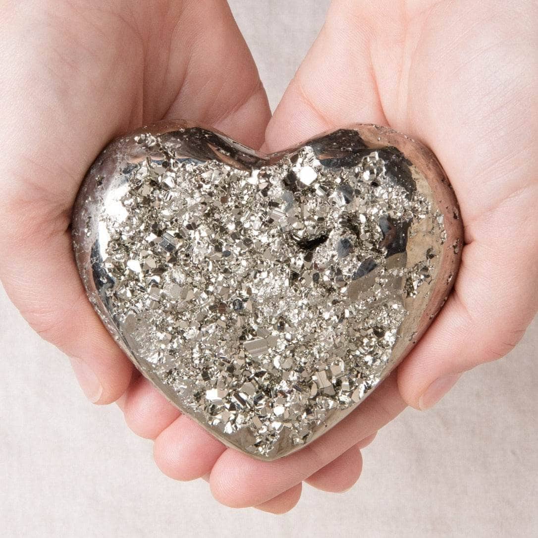 Natural Pyrite Heart - AAA Premium Quality、mySite、hinf8tx79