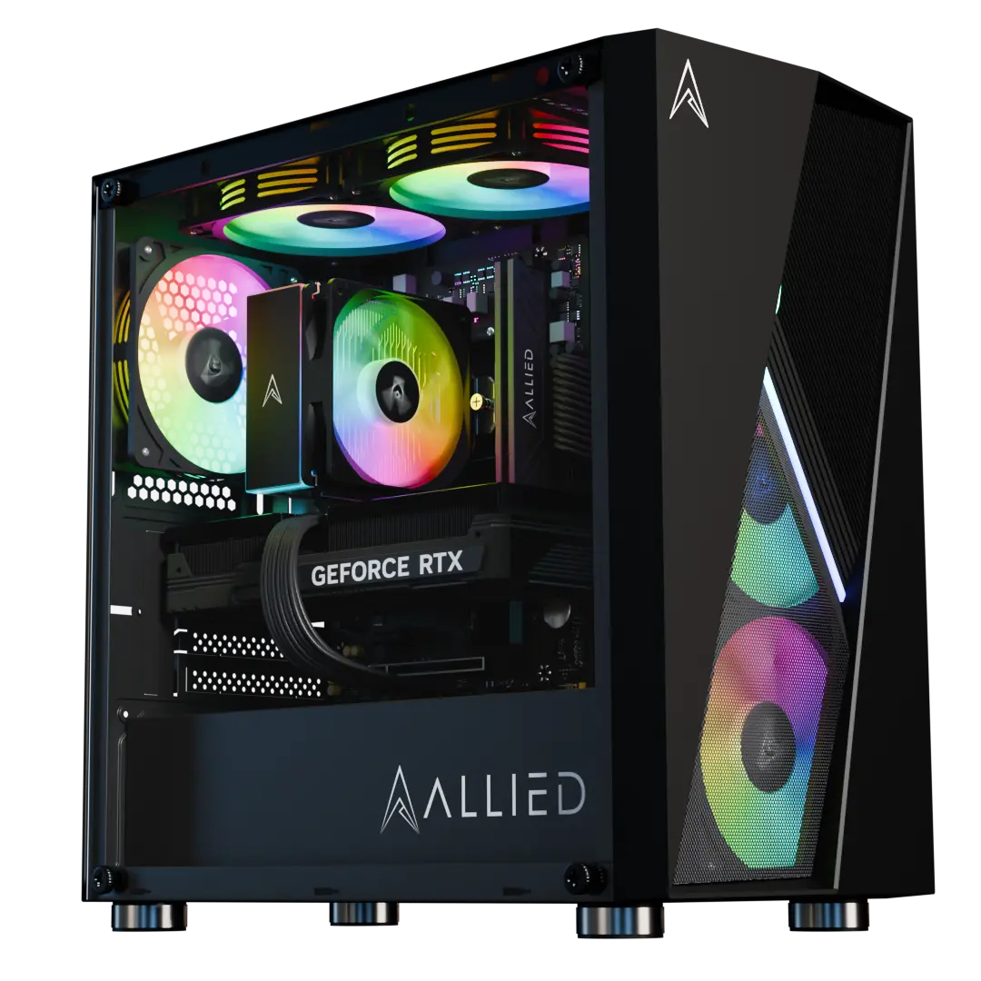 Allied Stinger RTX 4060 Ti | Intel Core i5-12400F Desktop Gaming PC (Black)、mySite、camillekostekn