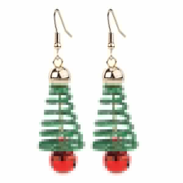 Jingle Bell Spiral Tree Earrings、mySite、g9winljtr