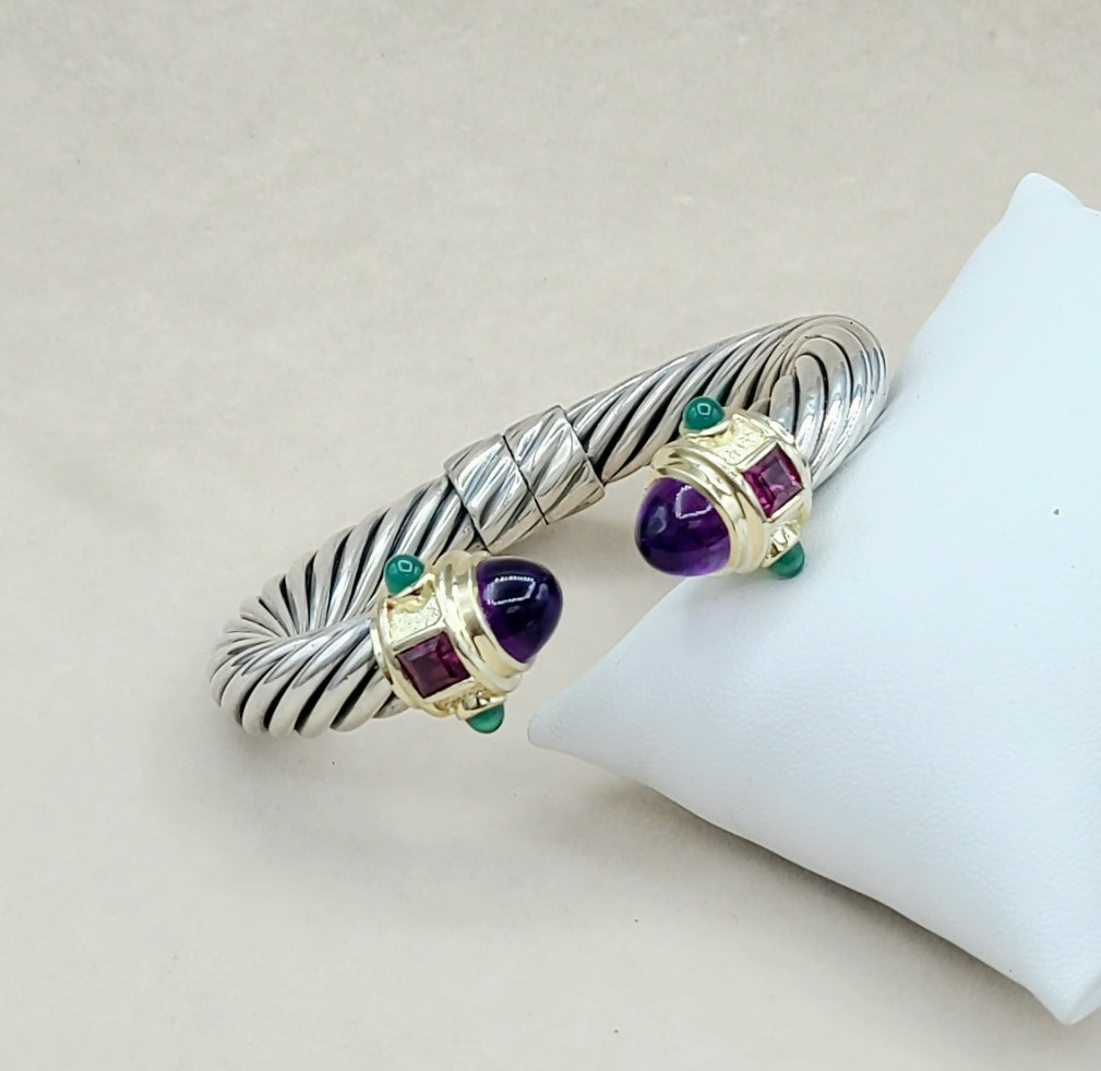 David Yurman Renaissance Bracelet 10mm Amethyst & Garnet、mySite、hinf8tx79