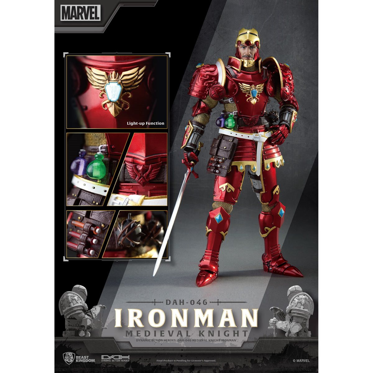 Marvel Dynamic 8ction Heroes DAH-046 Medieval Knight Iron Man、mySite、hgirdovlk