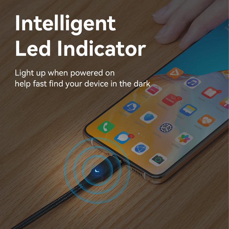 Vention Nylon Braided USB 2.0 A Male to C Male 3A Cable LED Type、mySite、fannypackpong