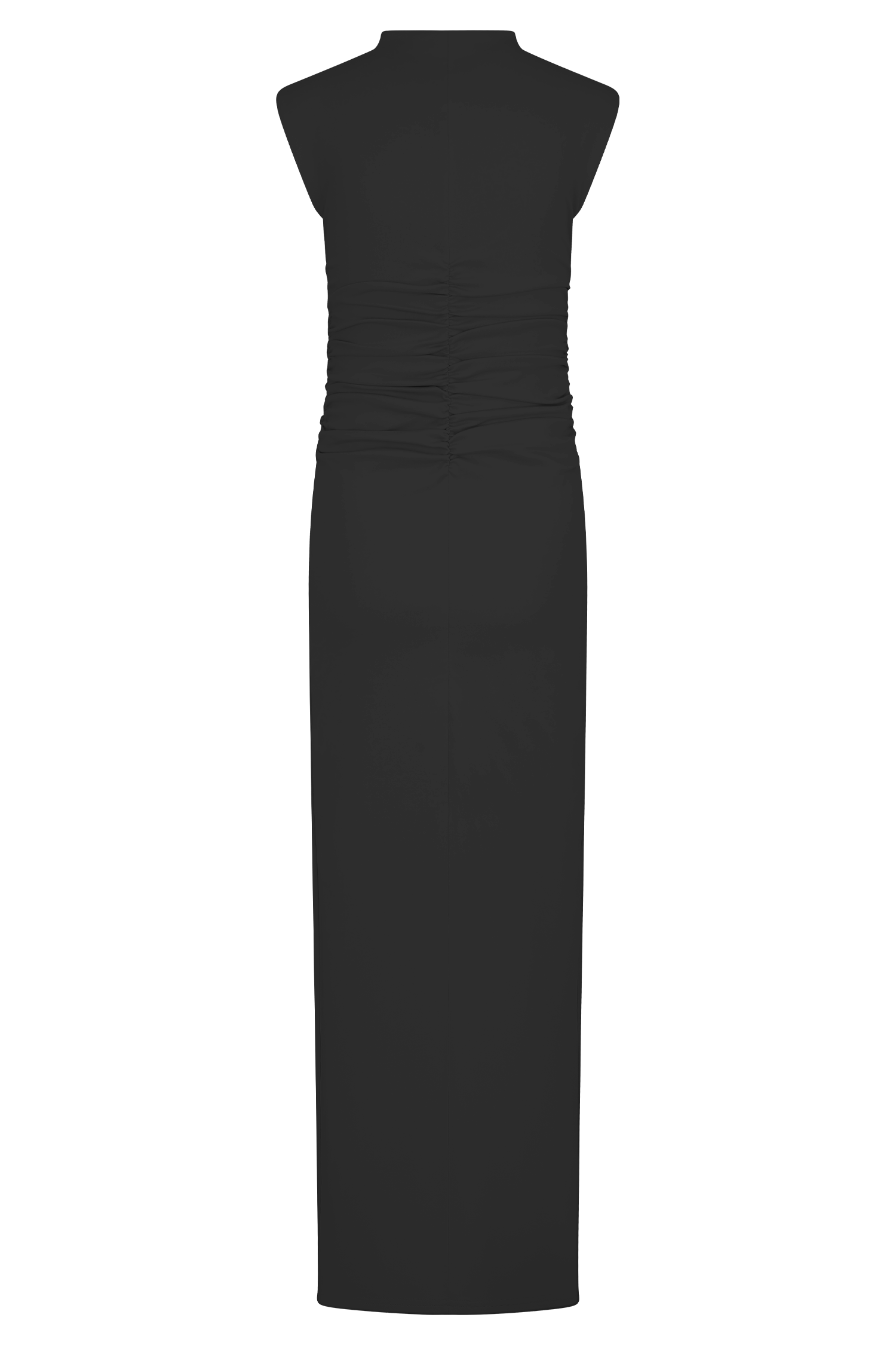 Elliot High Neck Sleeveless Maxi Dress - Black、mySite、solidvoid