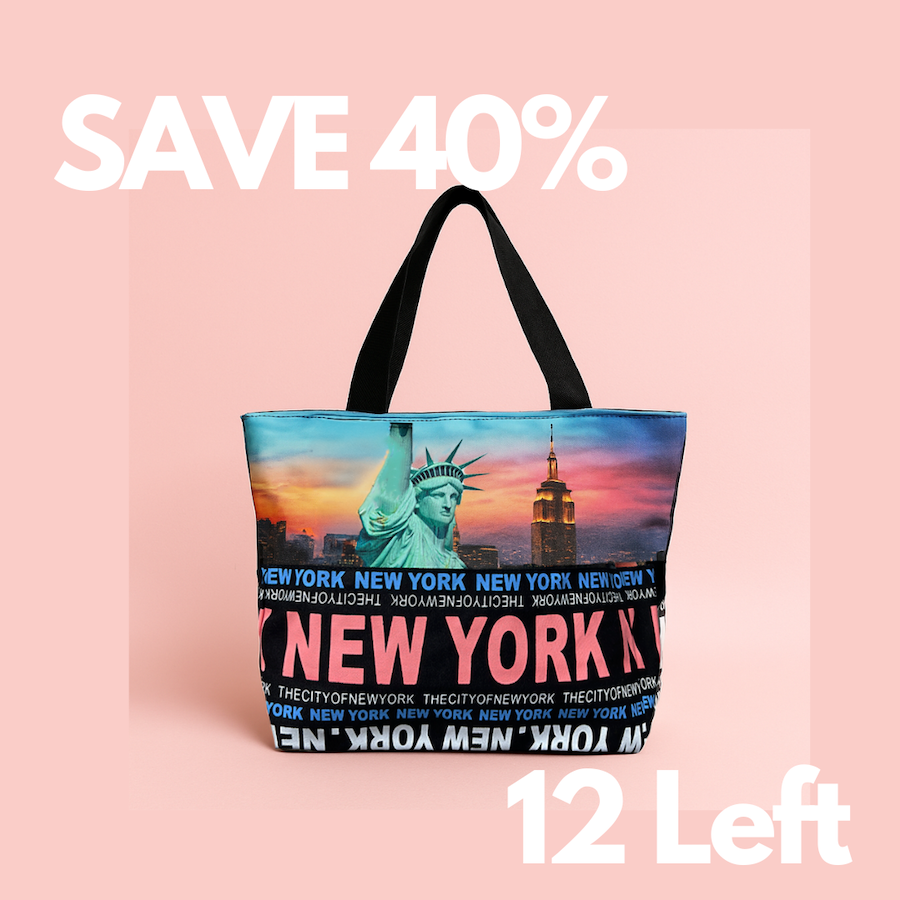 LIMITED STOCK Sunset Skyline Handbag (18x11in)、mySite、vikingsvslions