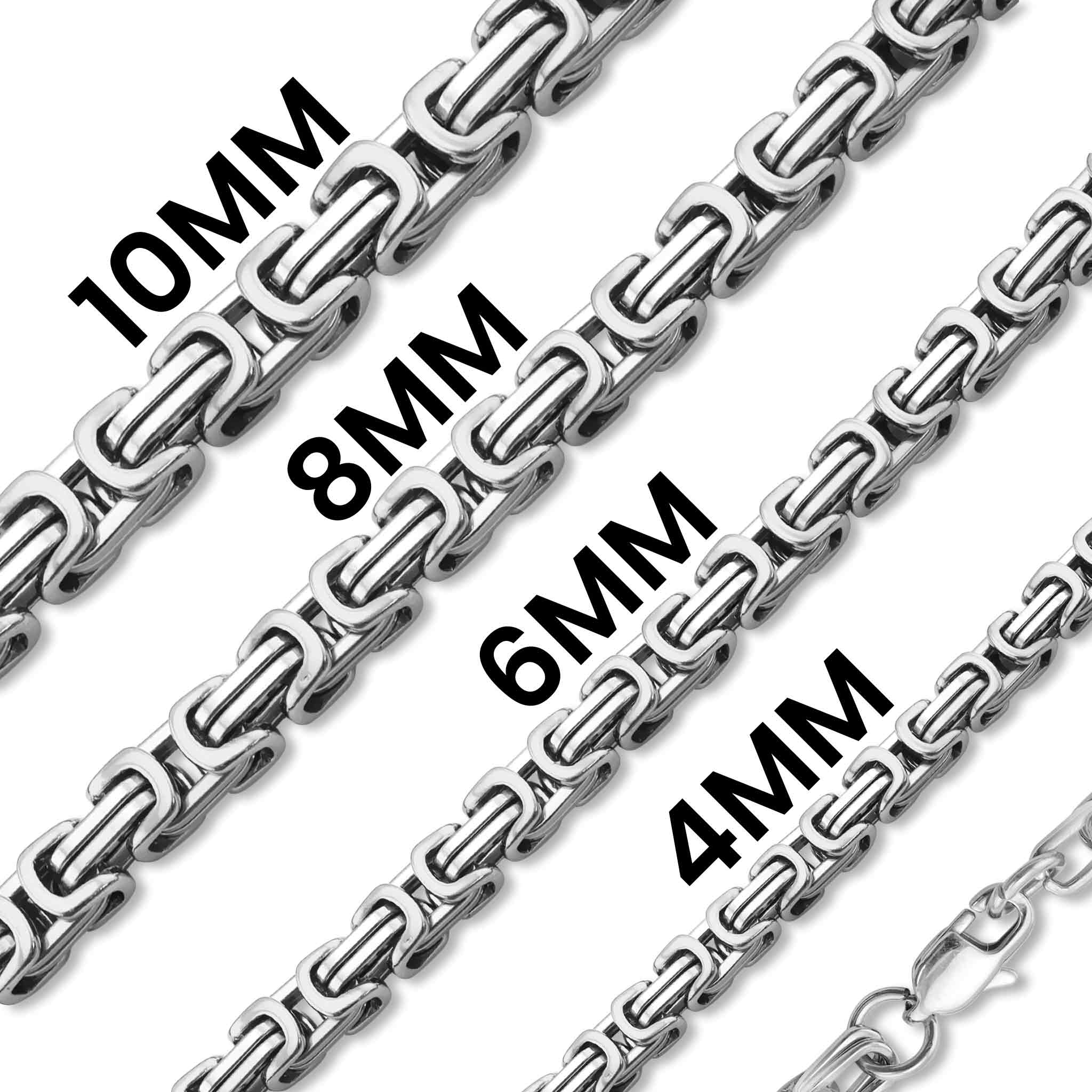 Stainless Steel Byzantine Chain Necklace / CHN8500、mySite、dreamappss