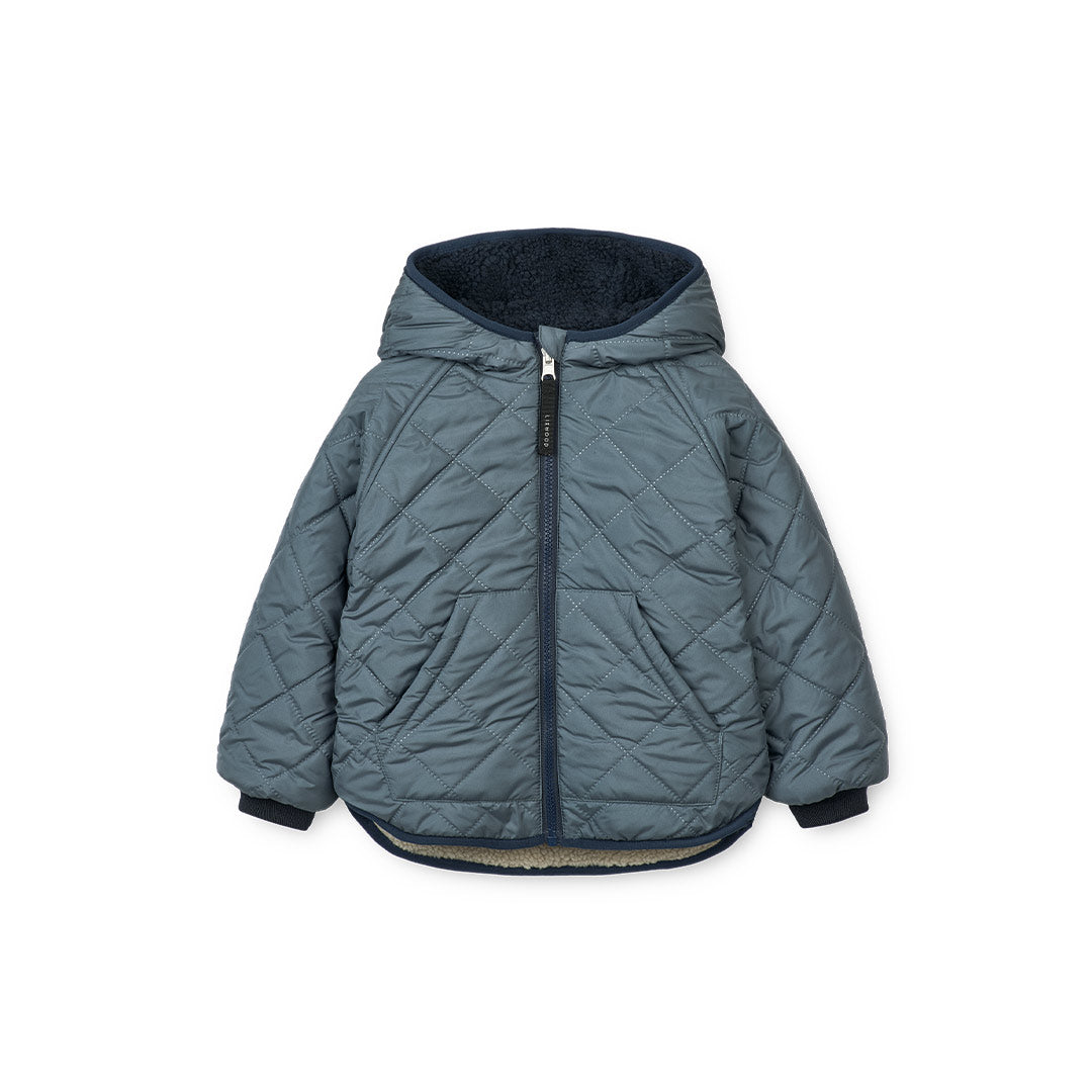  Liewood Jackson Reversible Jacket - Whale Blue Multi Mix、mySite、merchandisen