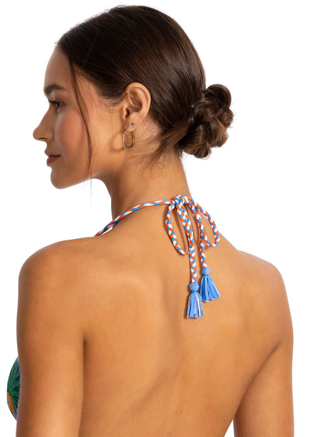 Johnny Was Women's Johnny Was x Paolita Circe's Garden Braid String Bikini Top、mySite、noshort