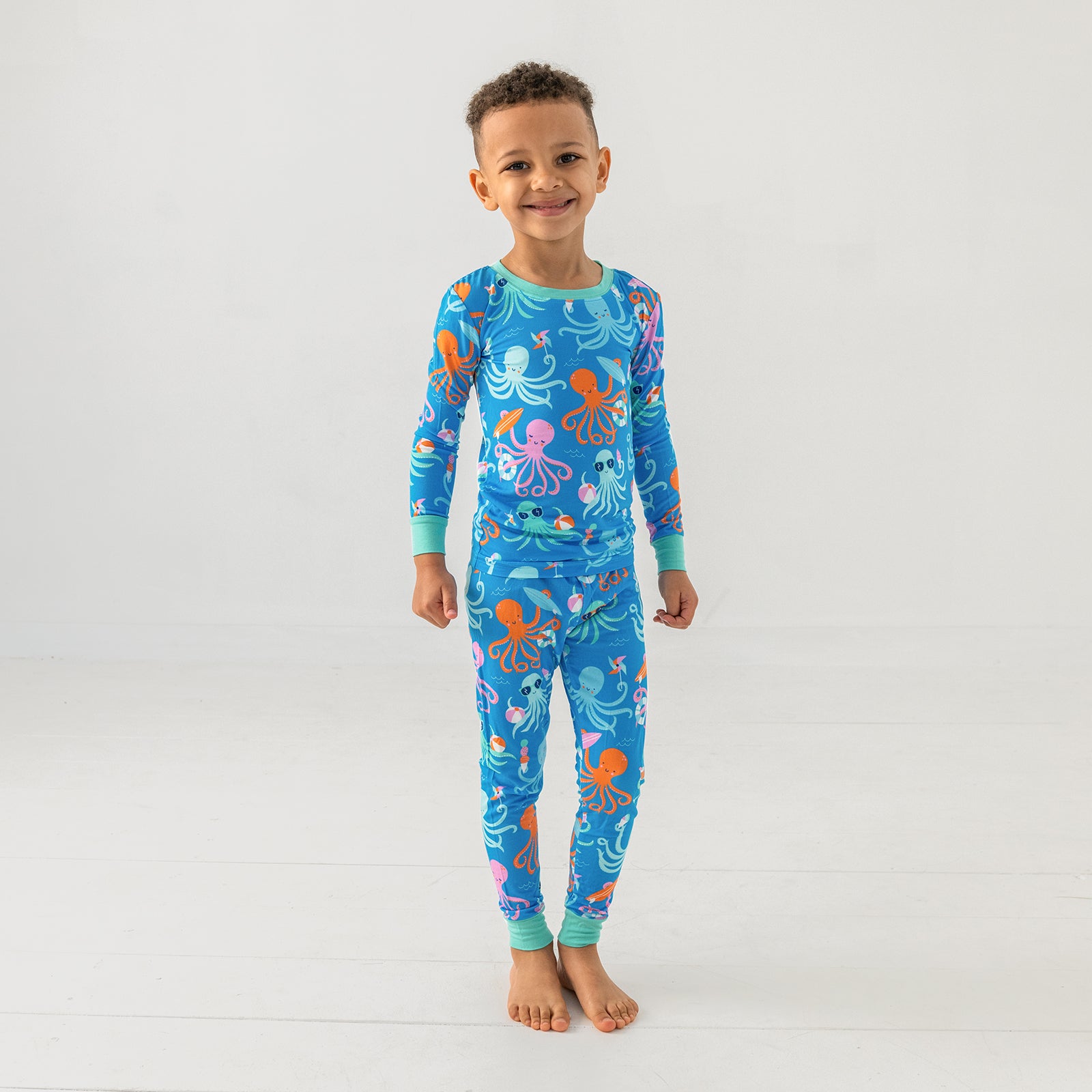 Octopus Party Two-Piece Pajama Set、mySite、g9winljtr