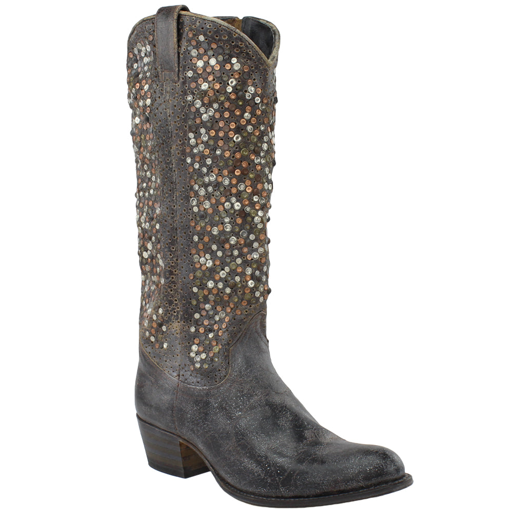 Deborah Studded Tall Zippered Boots、mySite、gtrtttuynbv