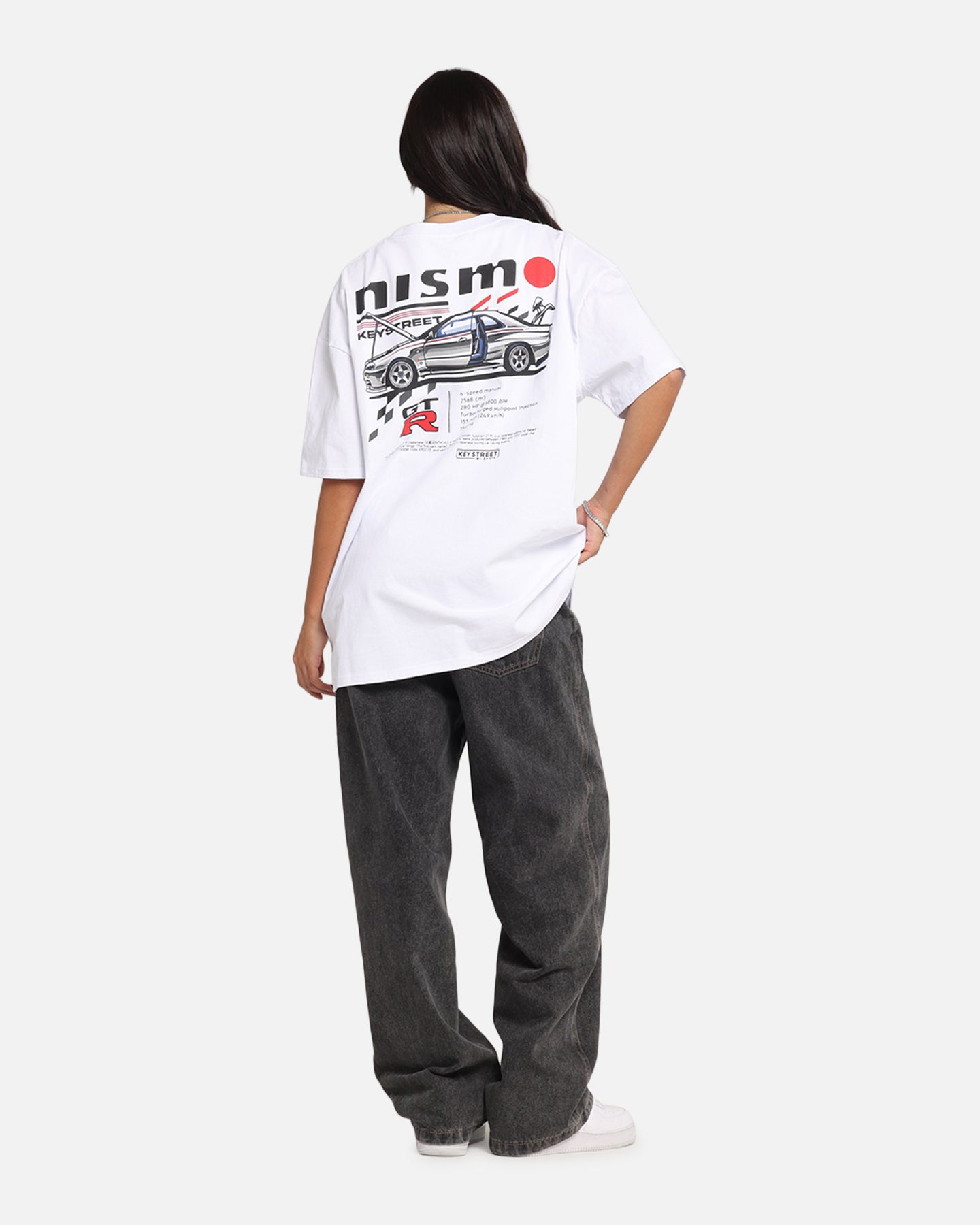 Key Street Nismo R34 GTR T-Shirt White、mySite、zt4zffjzw