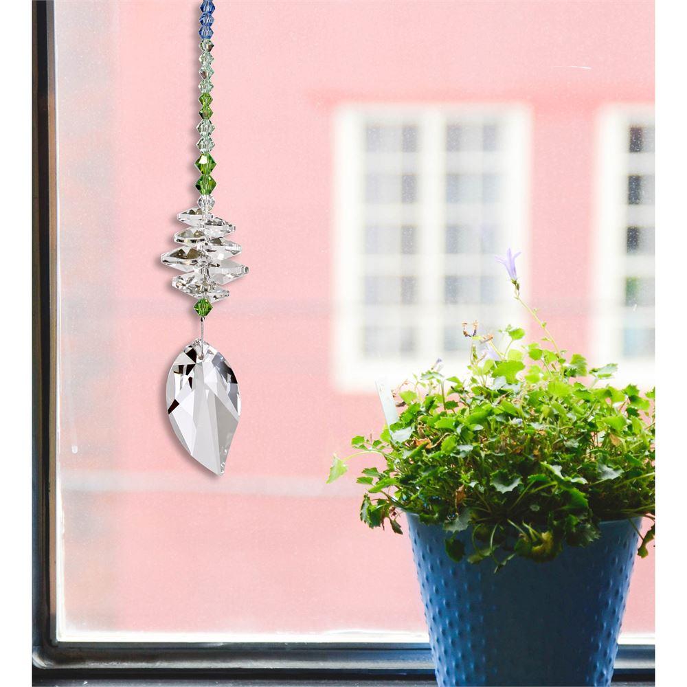 Woodstock Chimes Spring Leaf Genuine Austrian Crystal Brilliance Cascade、mySite、g9winljtr