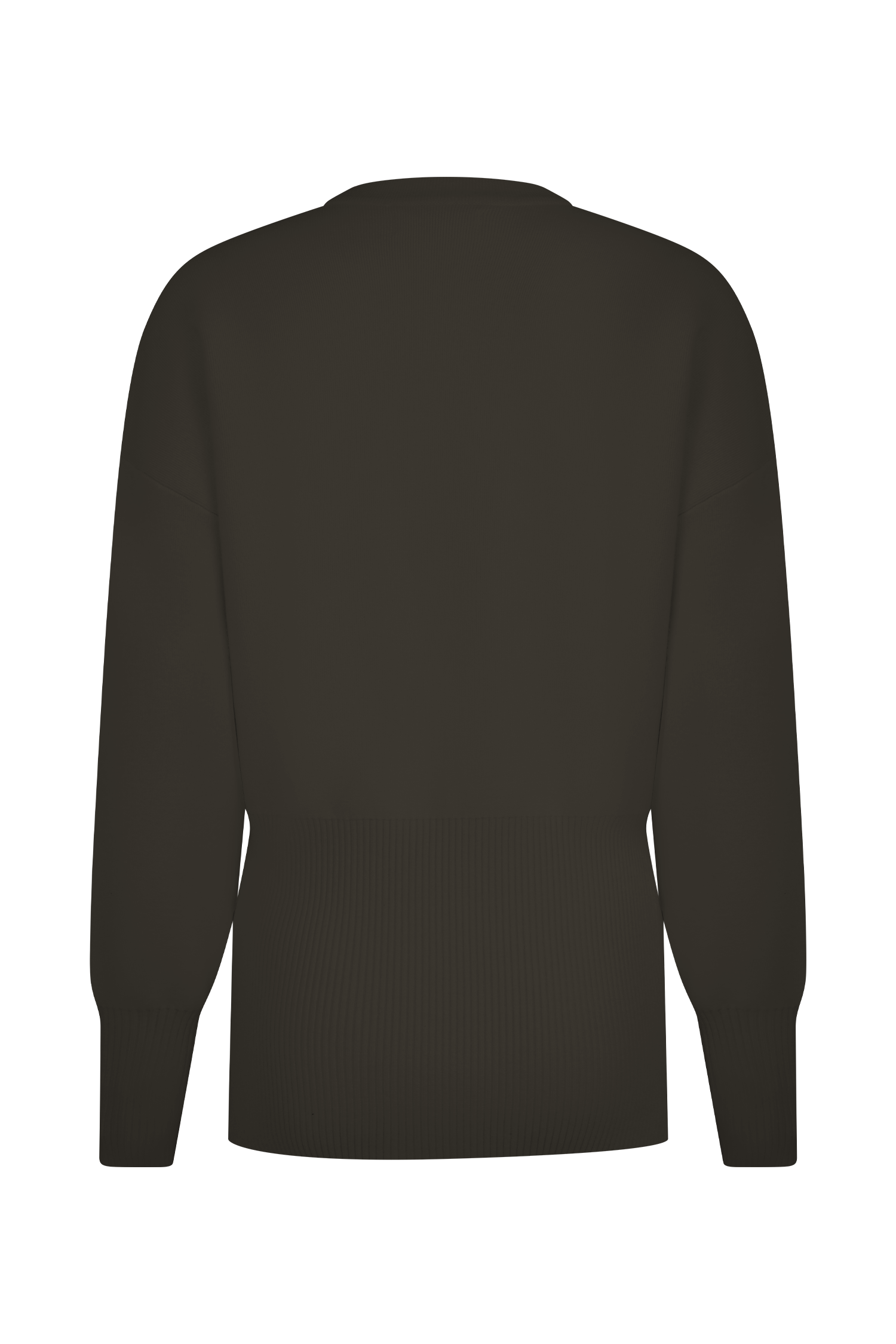 Alexia Buttoned Oversized Cardigan - Dark Chocolate、mySite、solidvoid