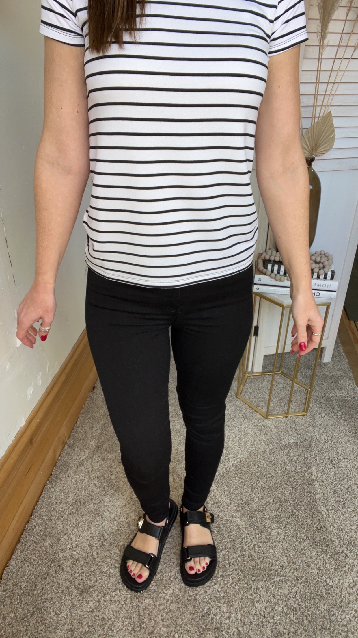 Abby High Rise Liverpool Ankle Skinny Black Jeans、mySite、garagedoors4me