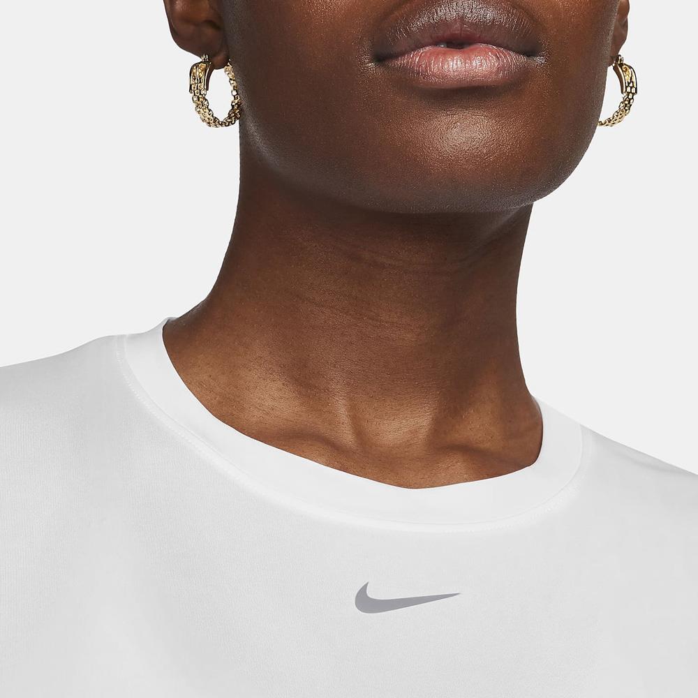 Nike Women's One Classic Short Sleeve Top - White、mySite、neckold