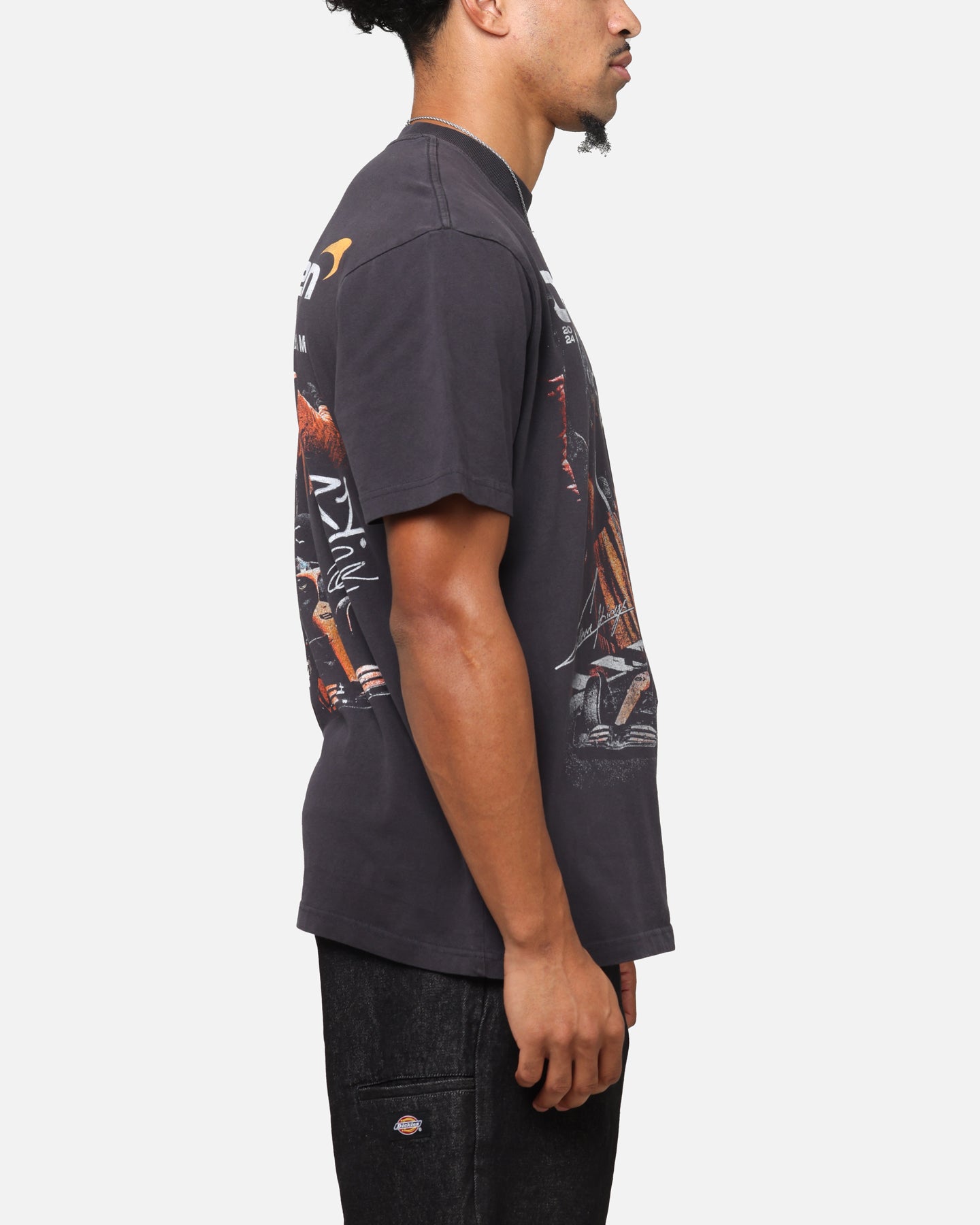 Mitchell & Ness X Mclaren Oscar Piastri Victory T-Shirt Faded Black、mySite、zt4zffjzw