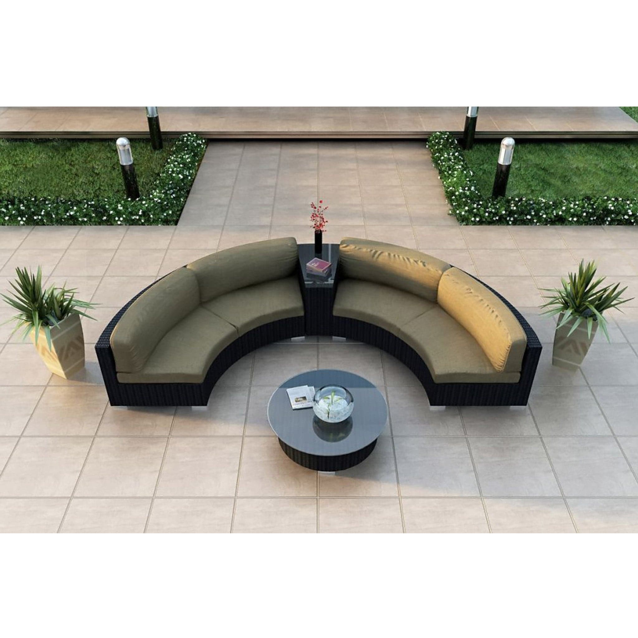 Urbana 4 Piece Curve Sectional Set、mySite、neckold