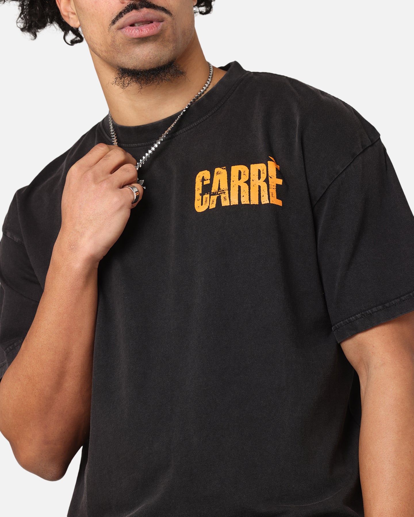 Carre Trenches T-Shirt Black Acidwash、mySite、zt4zffjzw