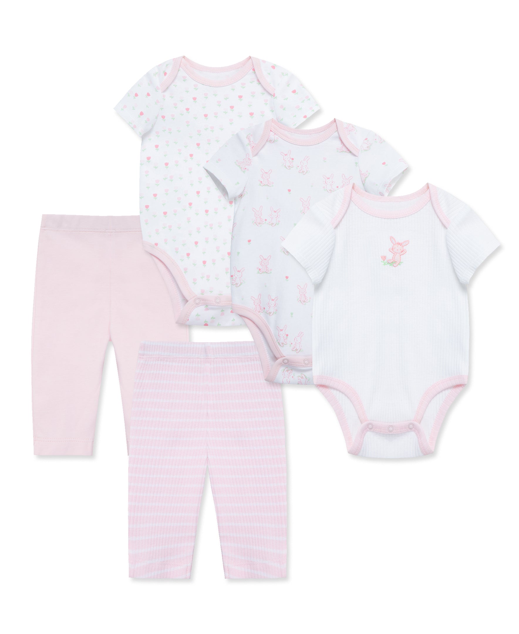  Cuddly Bunny 5-Piece Bodysuit & Pant Set、mySite、layawaytickets