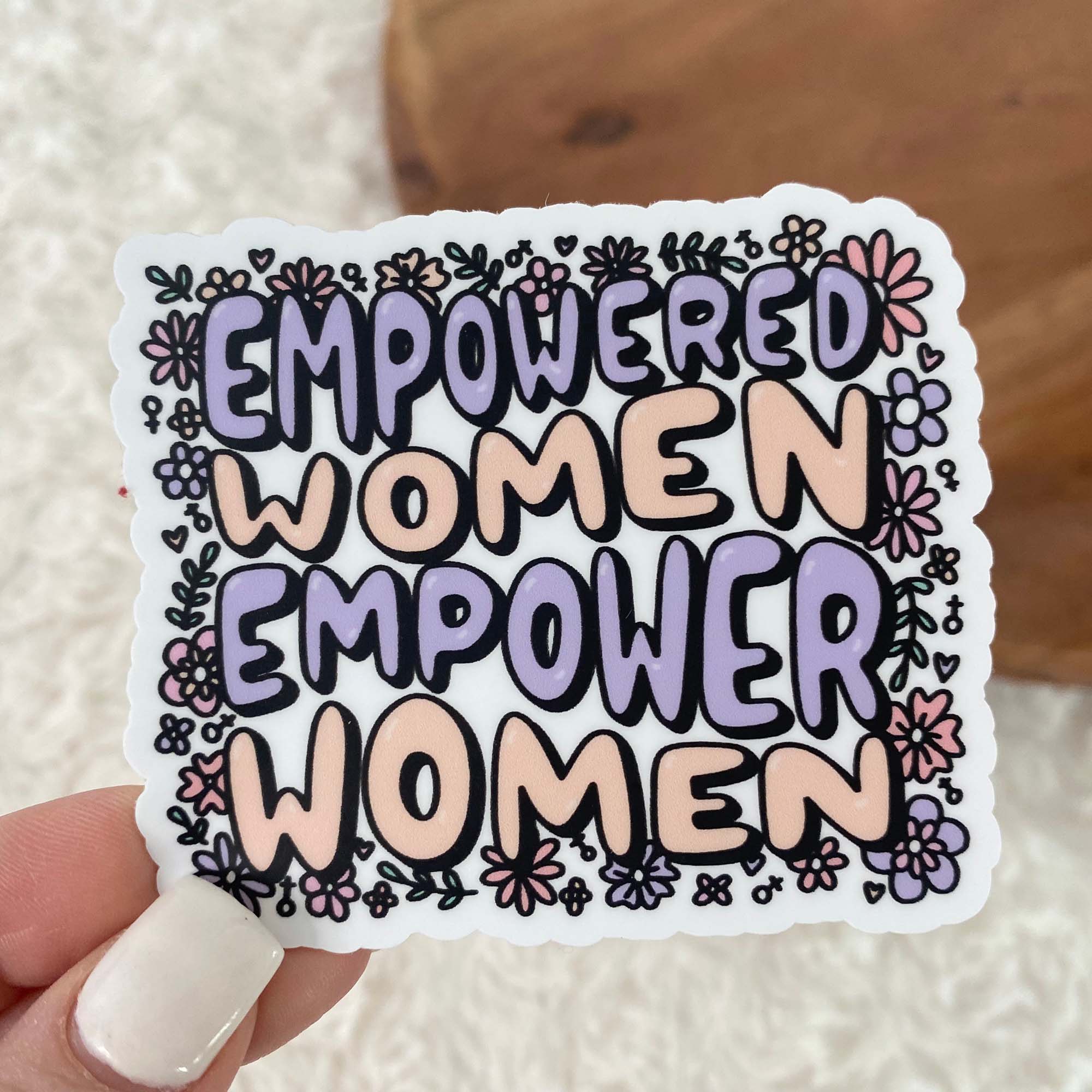  Empowered Women Empower Women Floral Sticker、mySite、elrpsem3k