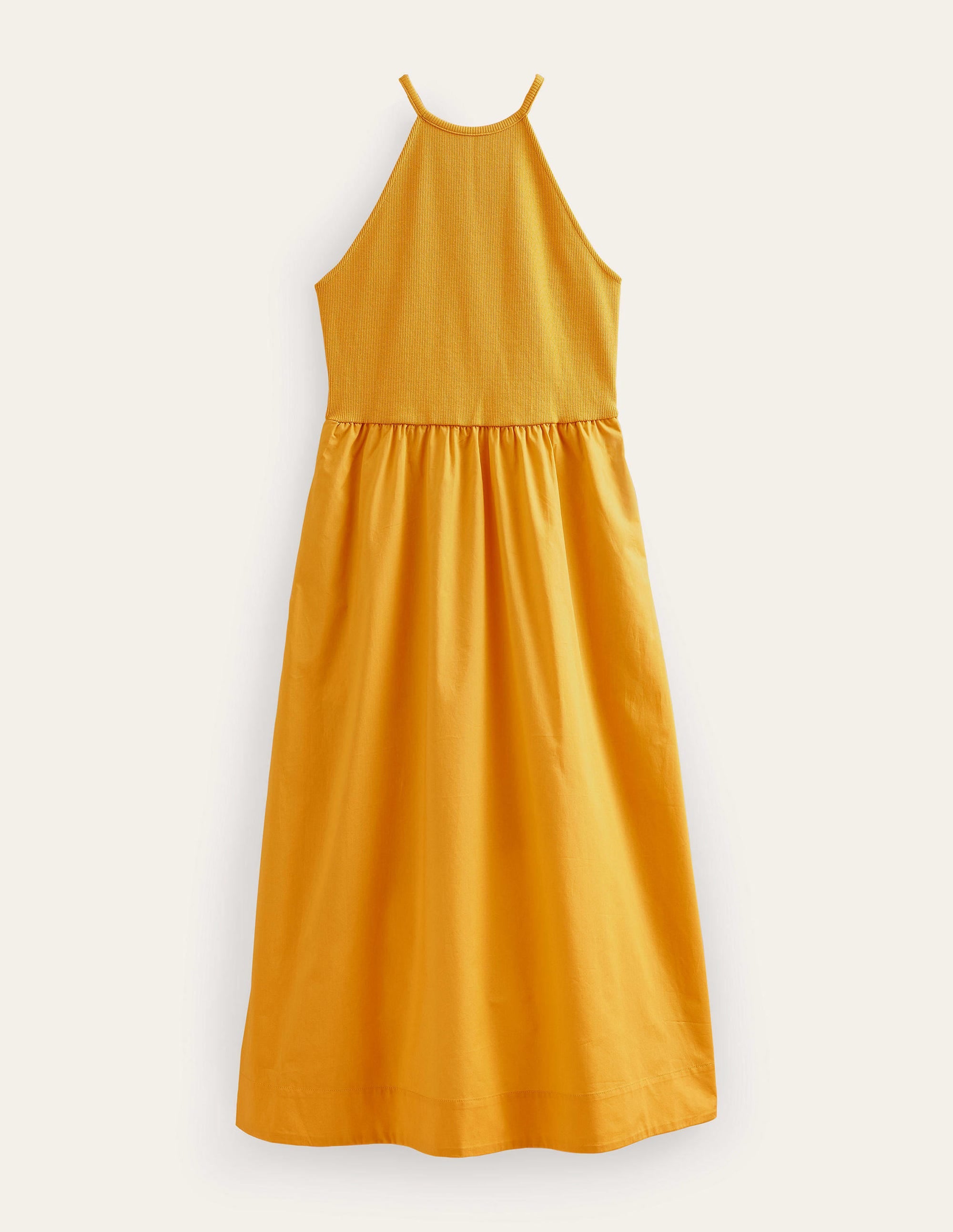  Ribbed Halterneck Midi Dress-French Marigold、mySite、ashleygrahame