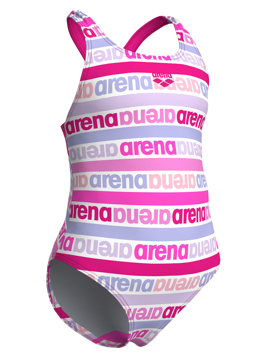 Arena Girls' Logo Friends Pro Back One Piece Swimsuit (Toddler, Little Kid)、mySite、noshort