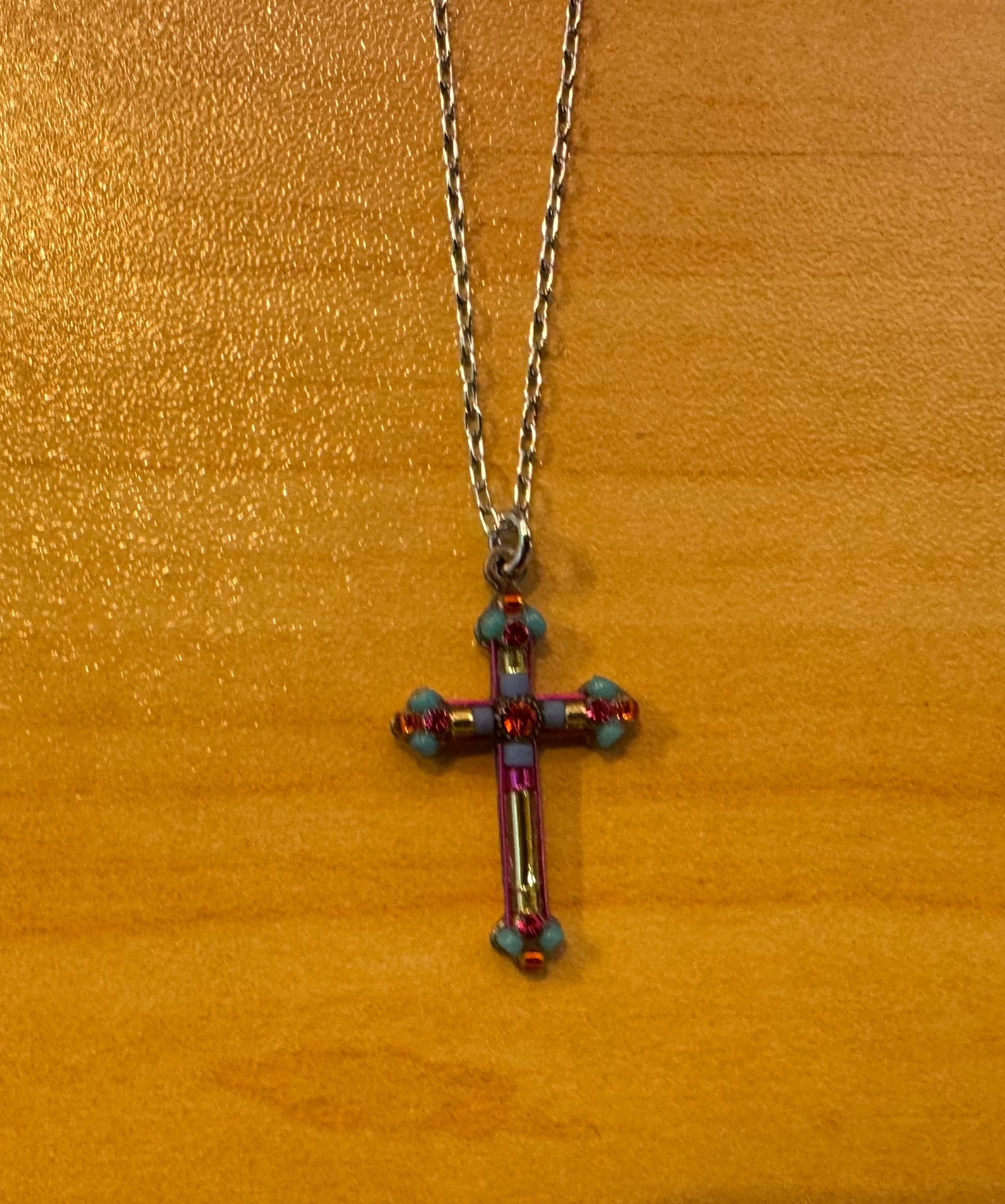 Simple Cross Necklace Lime、mySite、g9winljtr