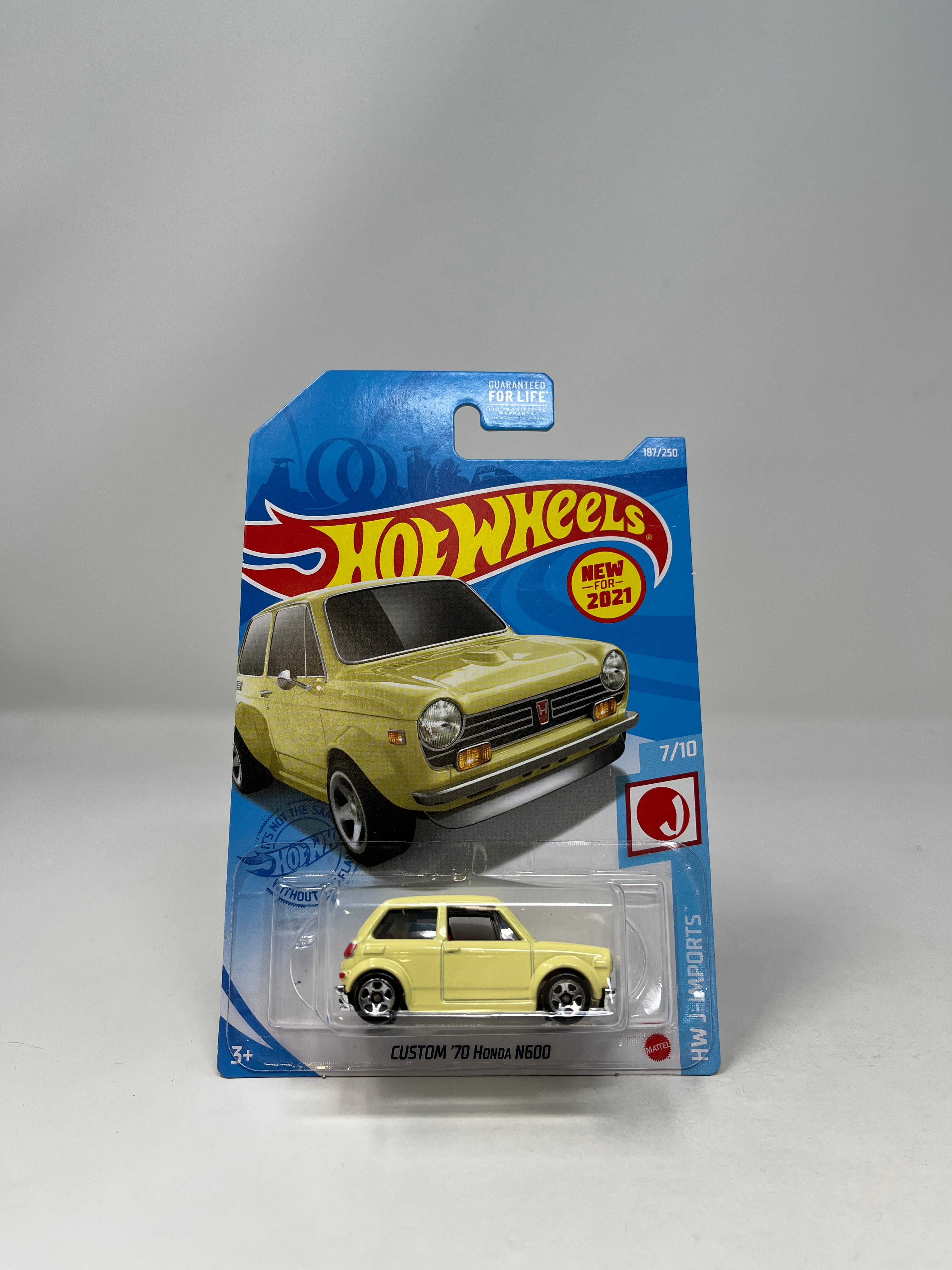 Custom '70 Honda N600 #187 * 2021 Hot Wheels * Yellow、mySite、hgirdovlk