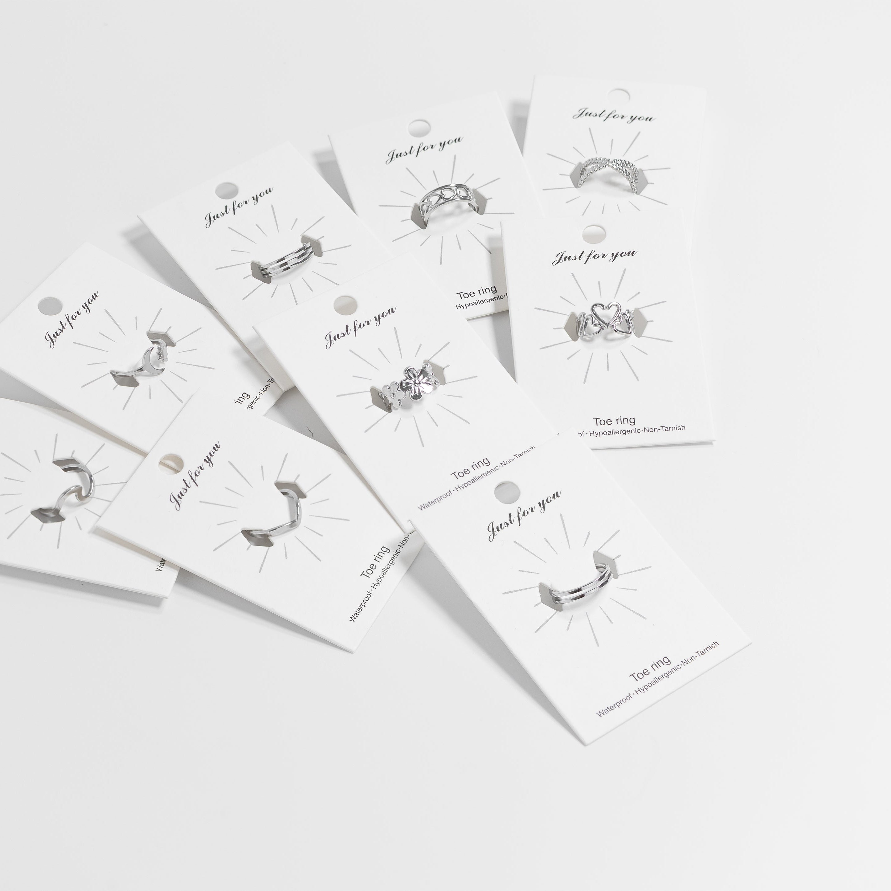 18K Gold PVD Stainless Steel Cross Over Toe Ring / KSS0013、mySite、dreamappss