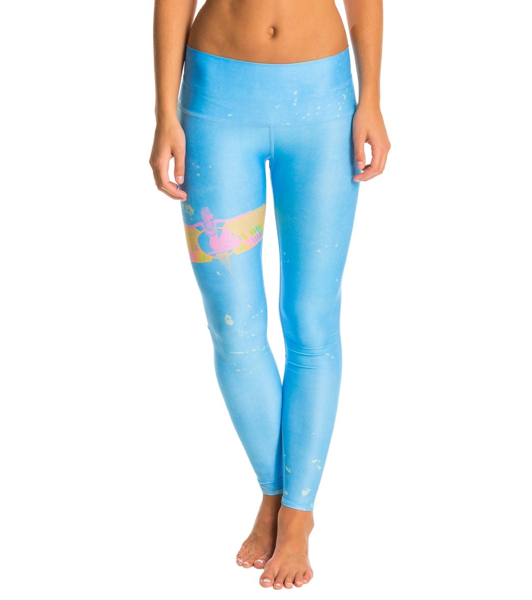 Teeki Rainbow Priestess Blue Yoga Leggings、mySite、noshort