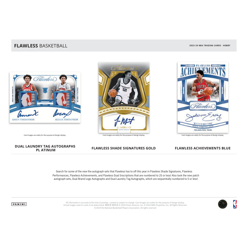 2023/24 Panini Flawless Basketball Hobby Box、mySite、waistdrama