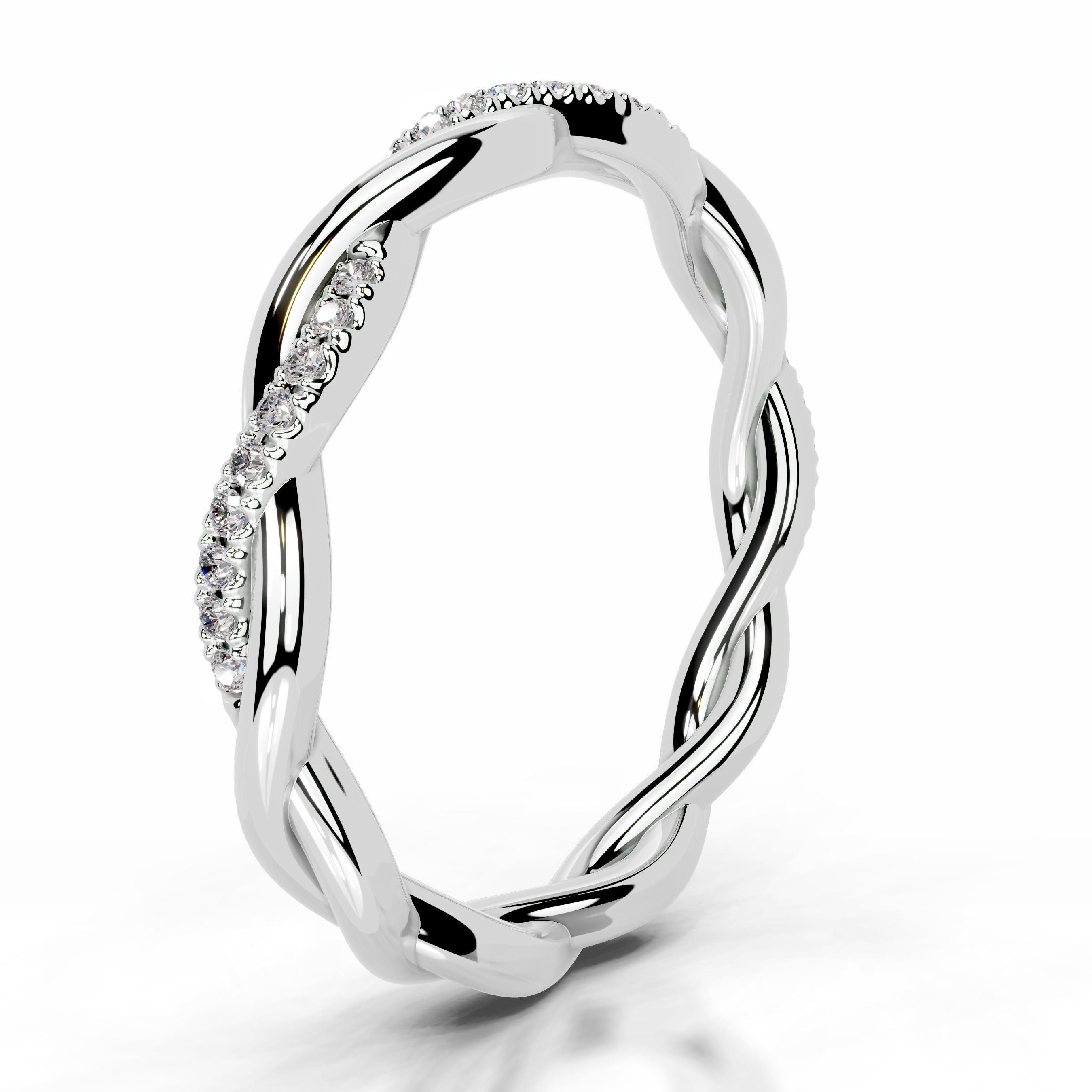 Tsumugi Diamond Wedding band - 14K White Gold、mySite、hinf8tx79
