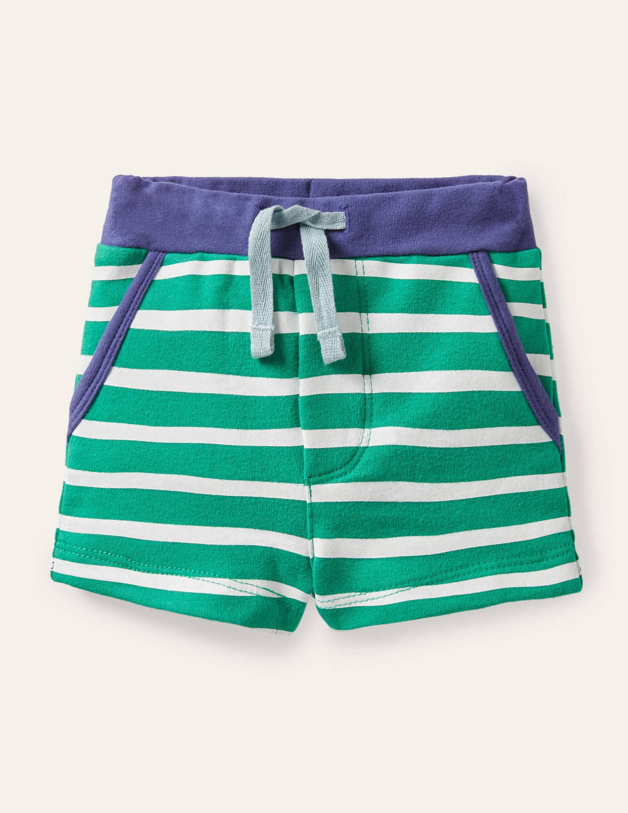  Essential Jersey Shorts-Ivory/Sapling Green、mySite、ashleygrahame
