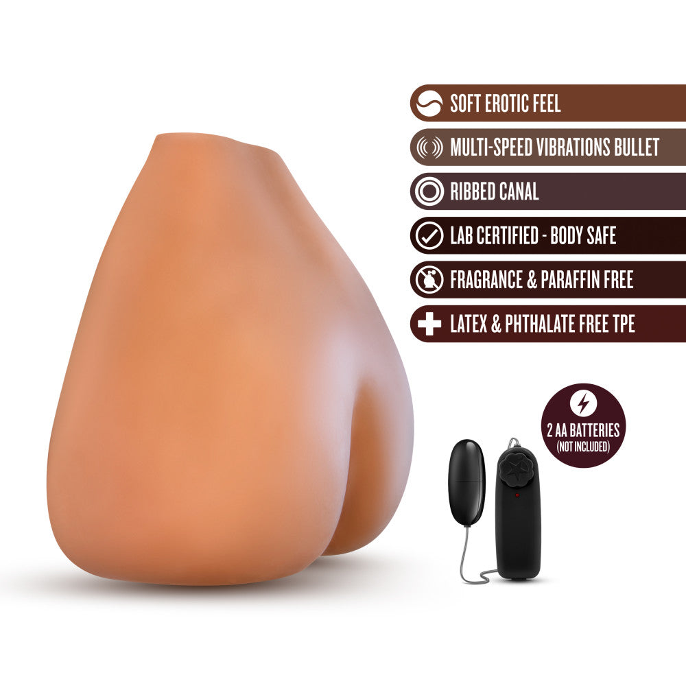 X5 Men By Blush® | Rita Realistic Mocha Vibrating Masturbator / Stroker、mySite、bottomscart
