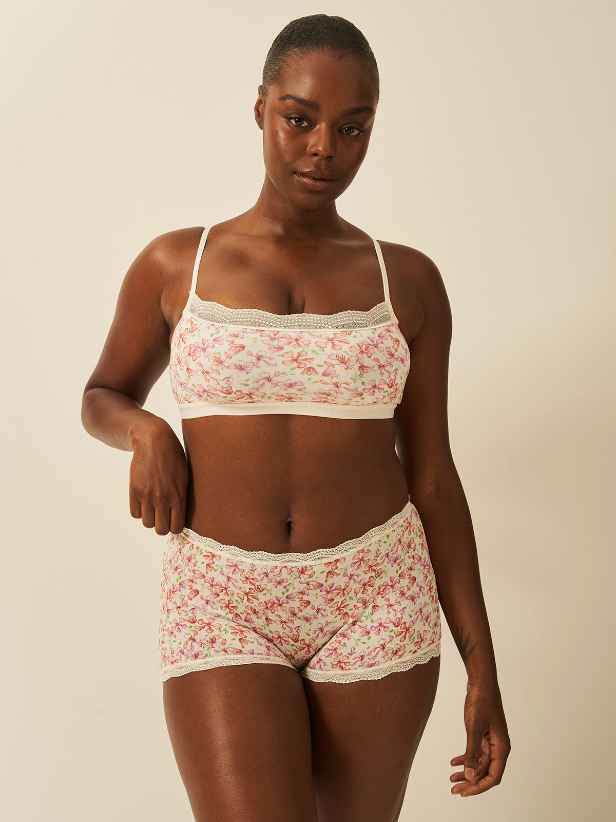 Lace Square Bra - Antique Floral、mySite、bengalsvssteelers