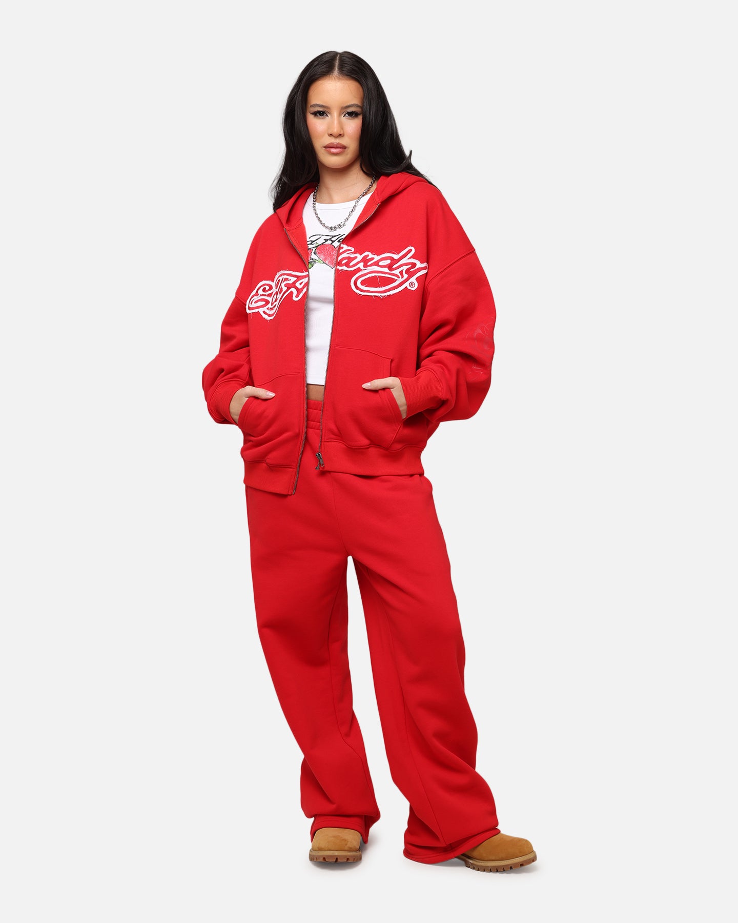 Ed Hardy Women's Rose Trackpants Red、mySite、zt4zffjzw