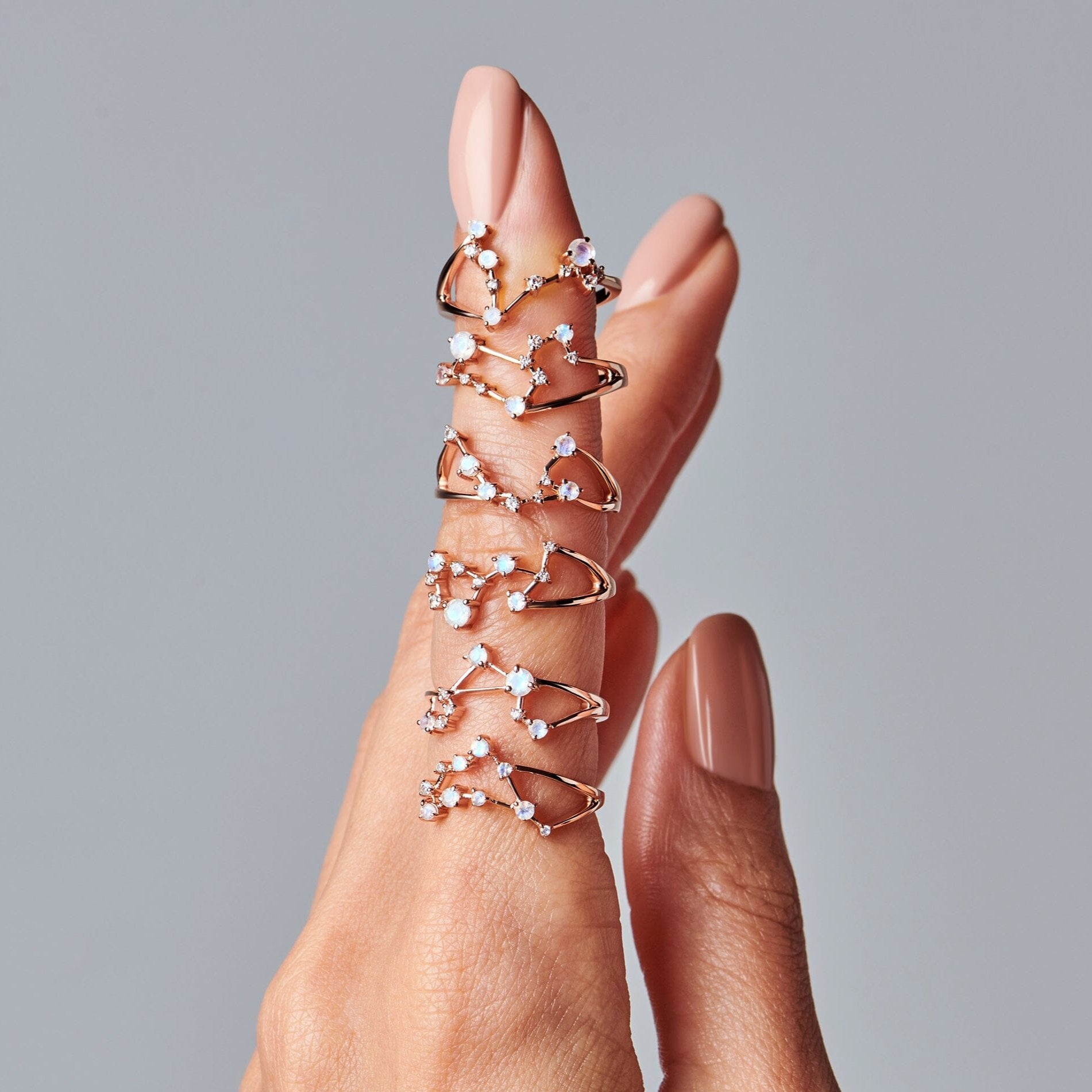 Moonstone Ring - Capricorn Zodiac Constellation、mySite、hinf8tx79