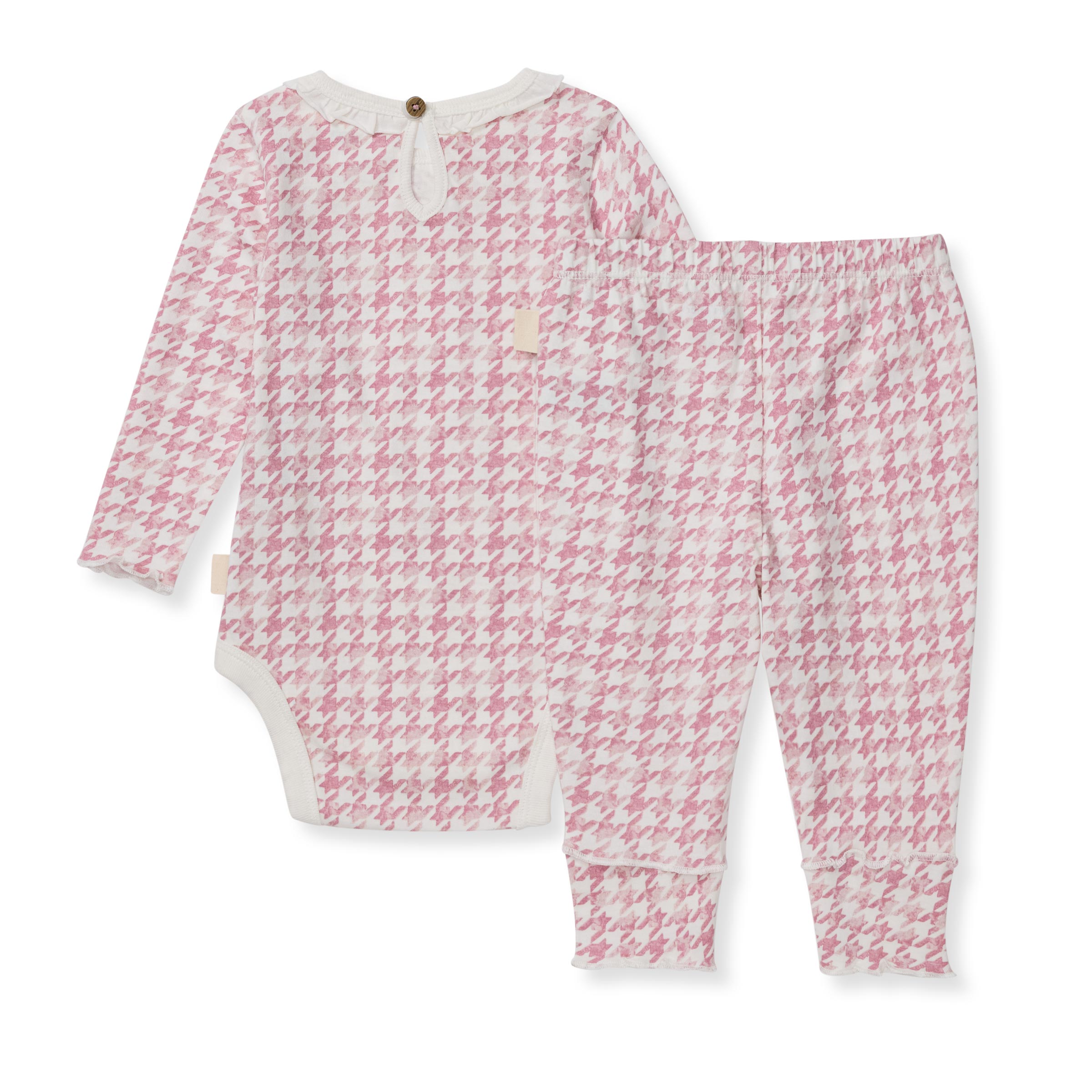 Houndstooth Baby Girl Bodysuit & Pant Set、mySite、g9winljtr
